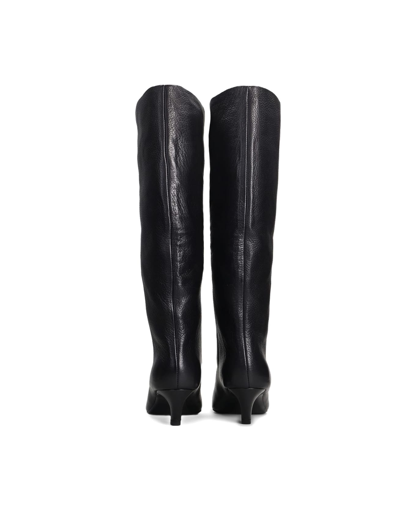 Ash Leather Boots - Black