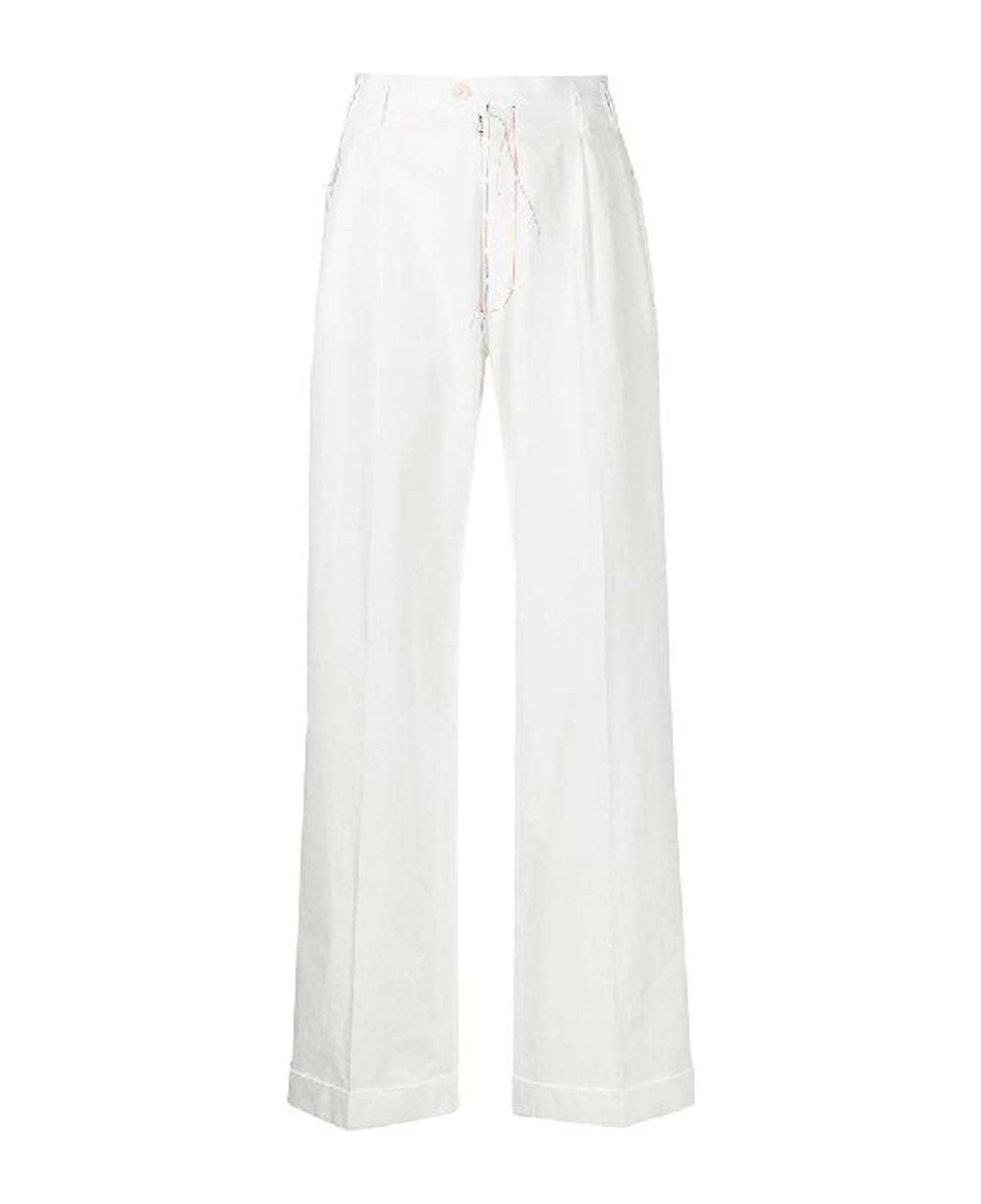 Maison Margiela Cotton Trousers - White