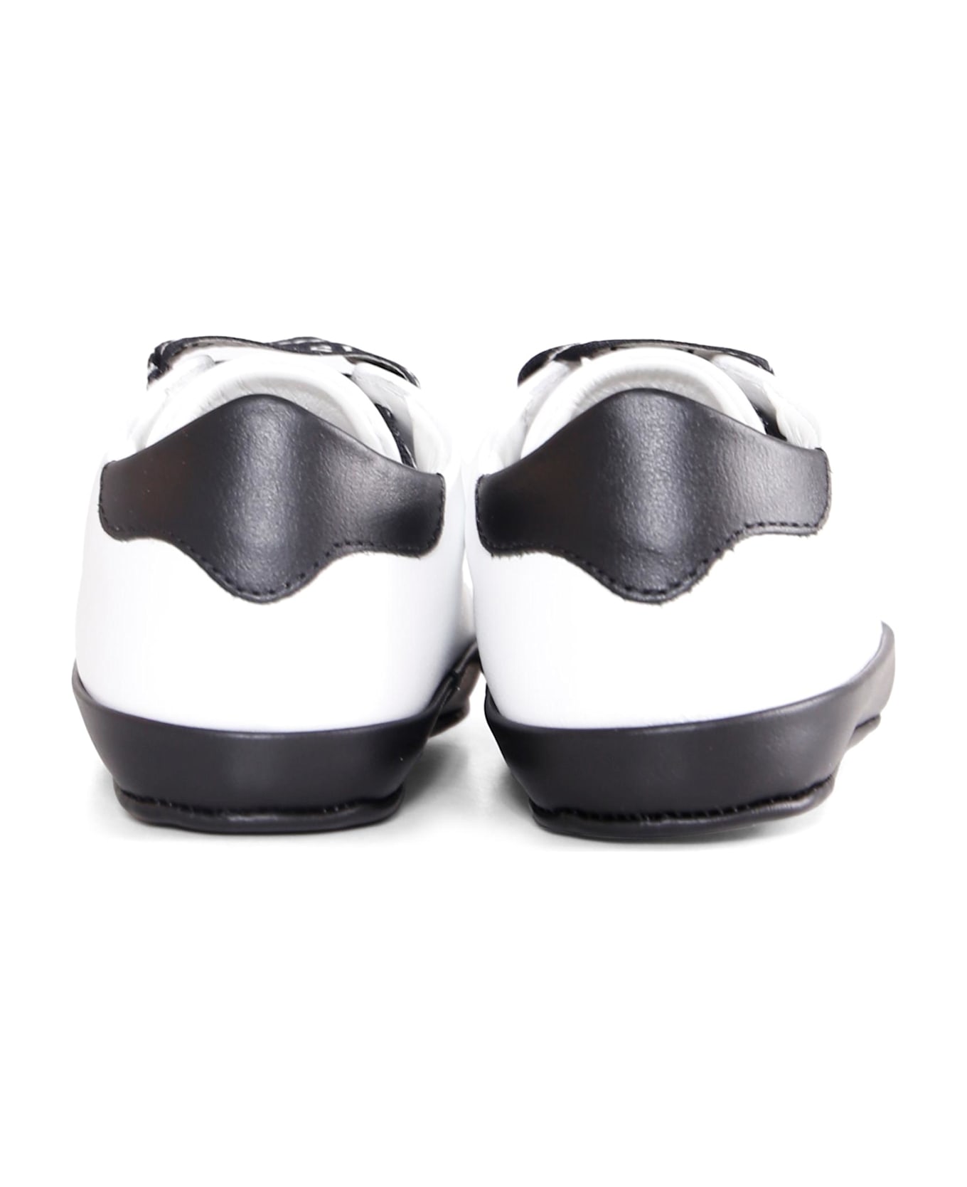 Balmain White Sneakers For Babykids Wirth Logo - White