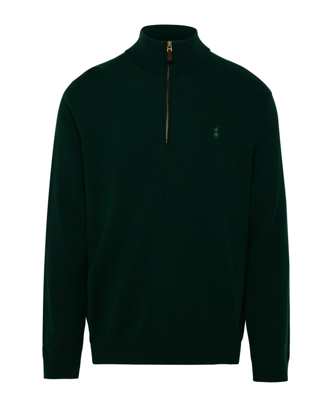 Ralph Lauren Green Wool Sweater - MOSS AGATE