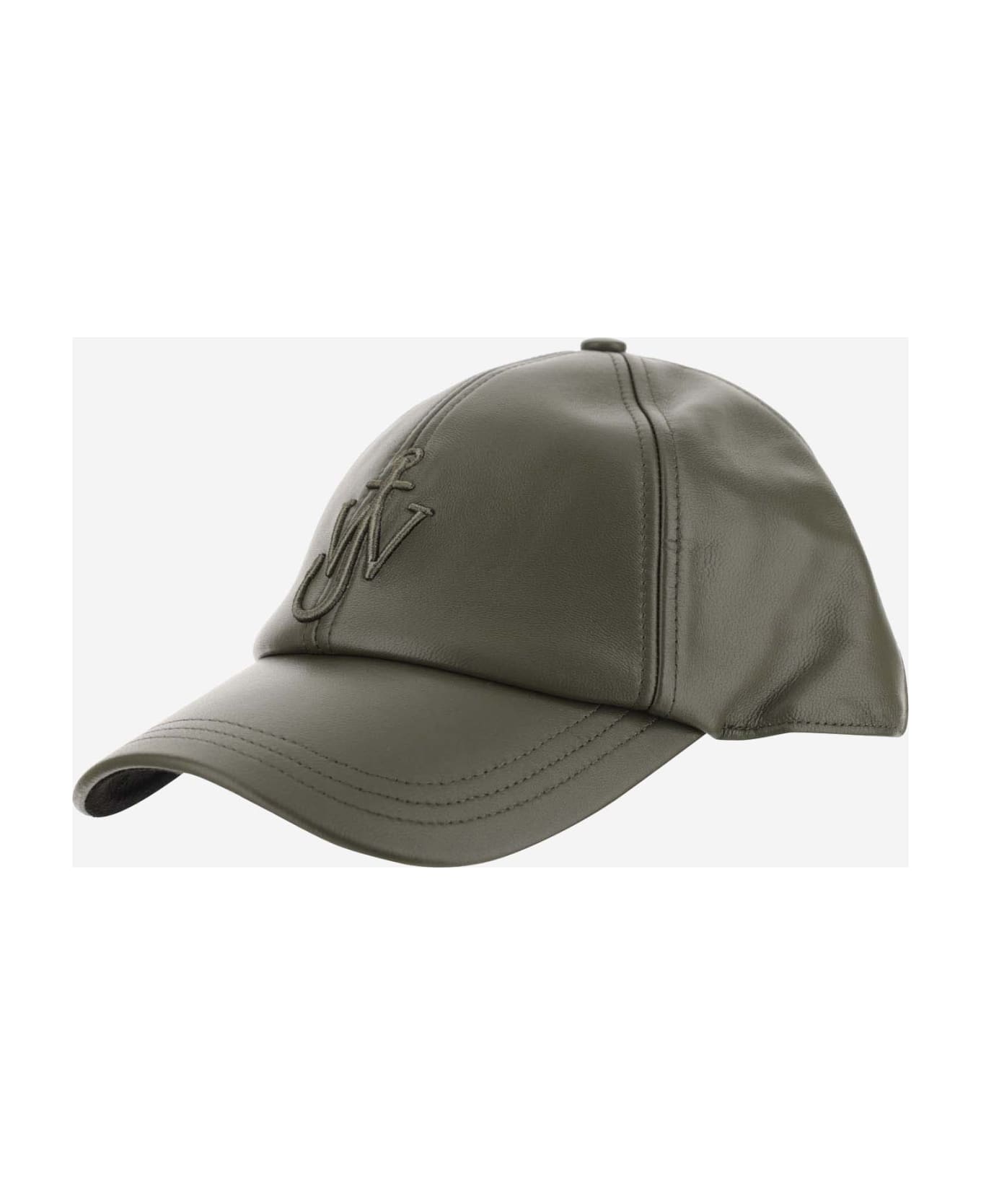 J.W. Anderson Baseball Hat With Logo - Dark olive