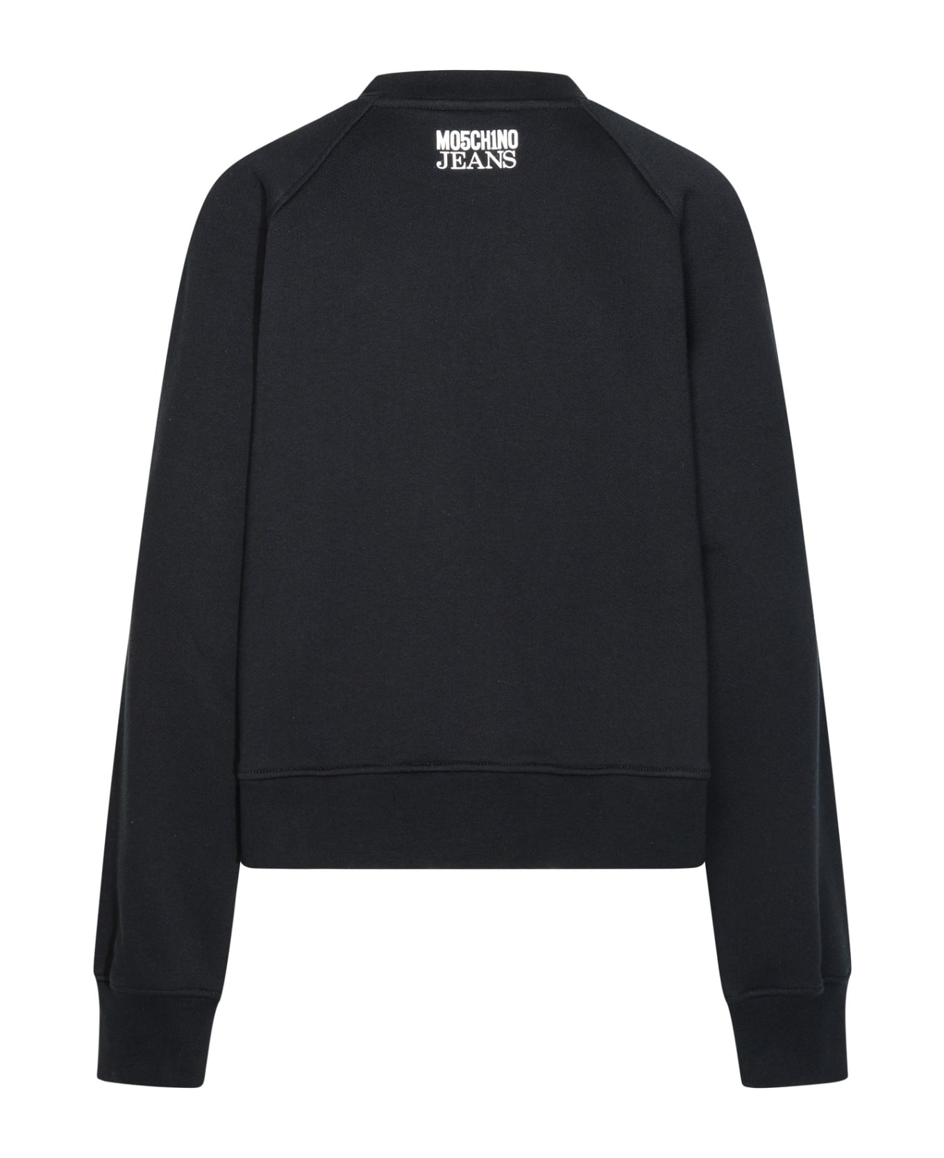 M05CH1N0 Jeans Black Cotton Sweatshirt - Black
