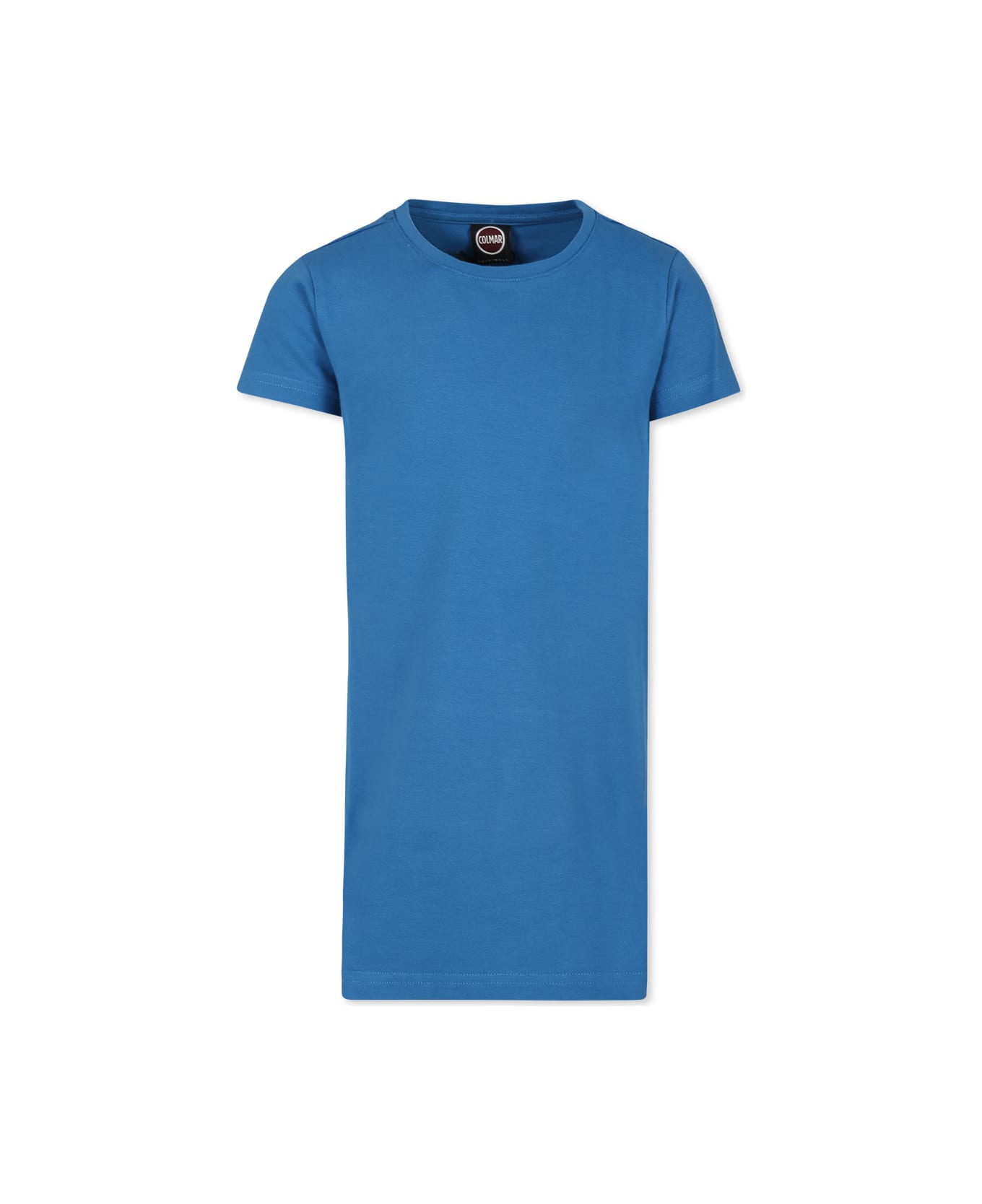 Colmar Light Blue Dress For Girl With Logo - Light Blue