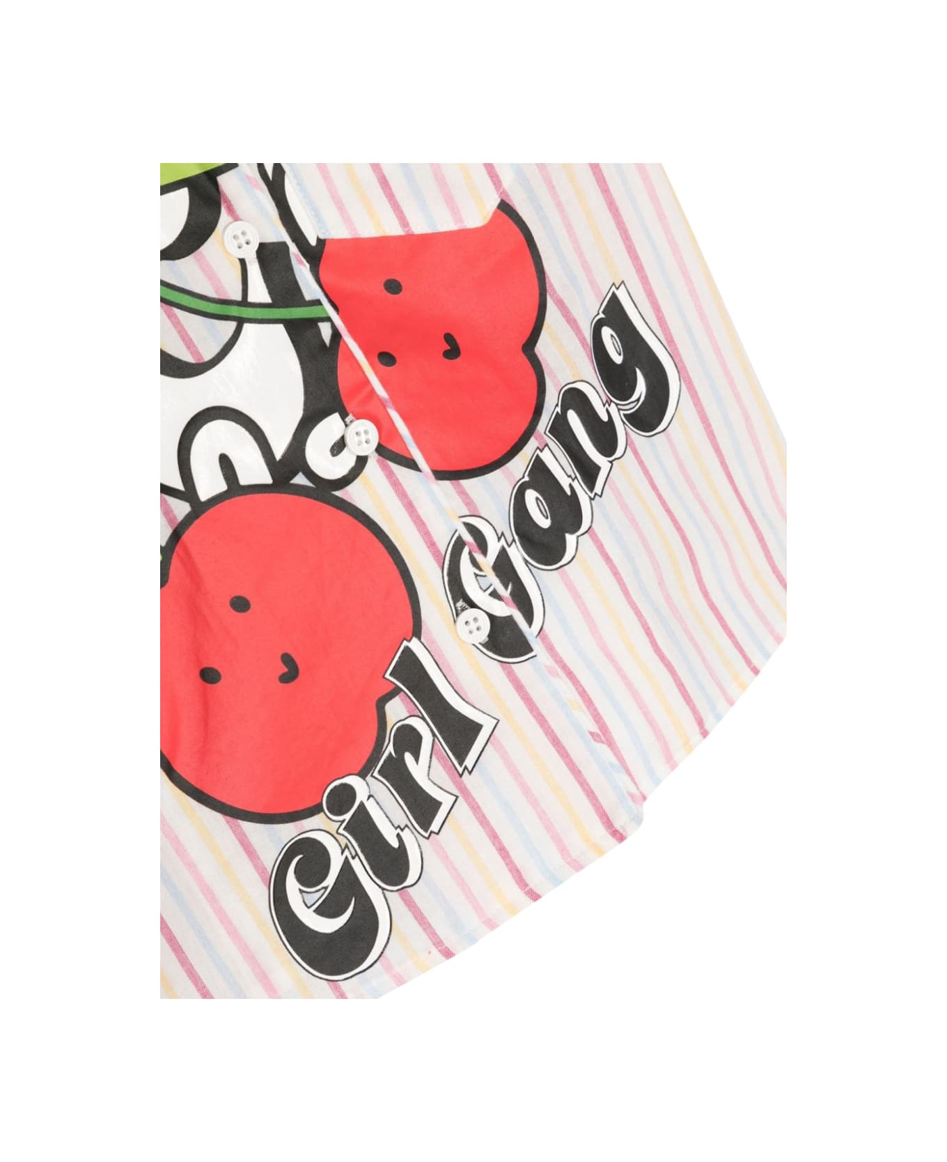 GCDS Striped Shirt Print - MULTICOLOUR