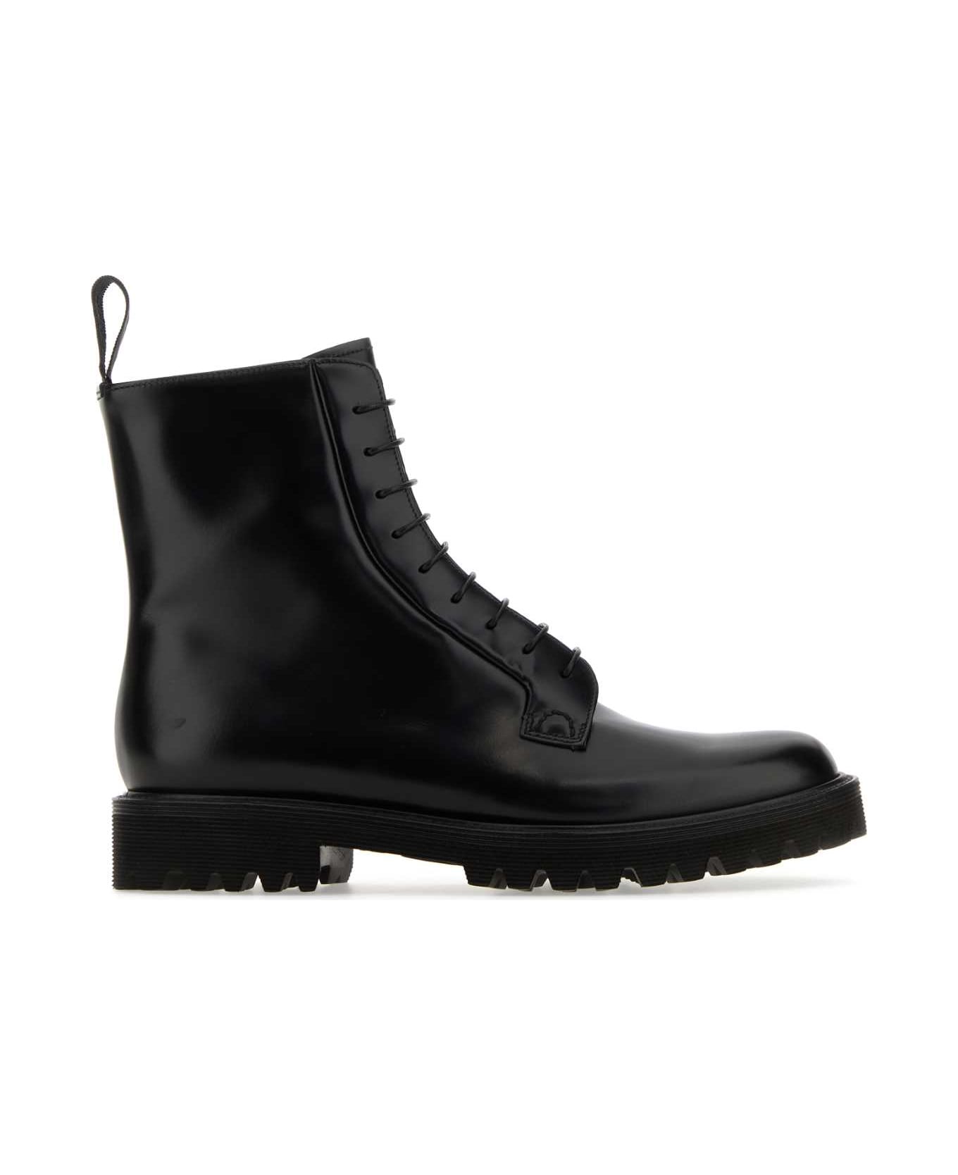 Church's Black Leather Alexandra T Ankle Boots - BLACK