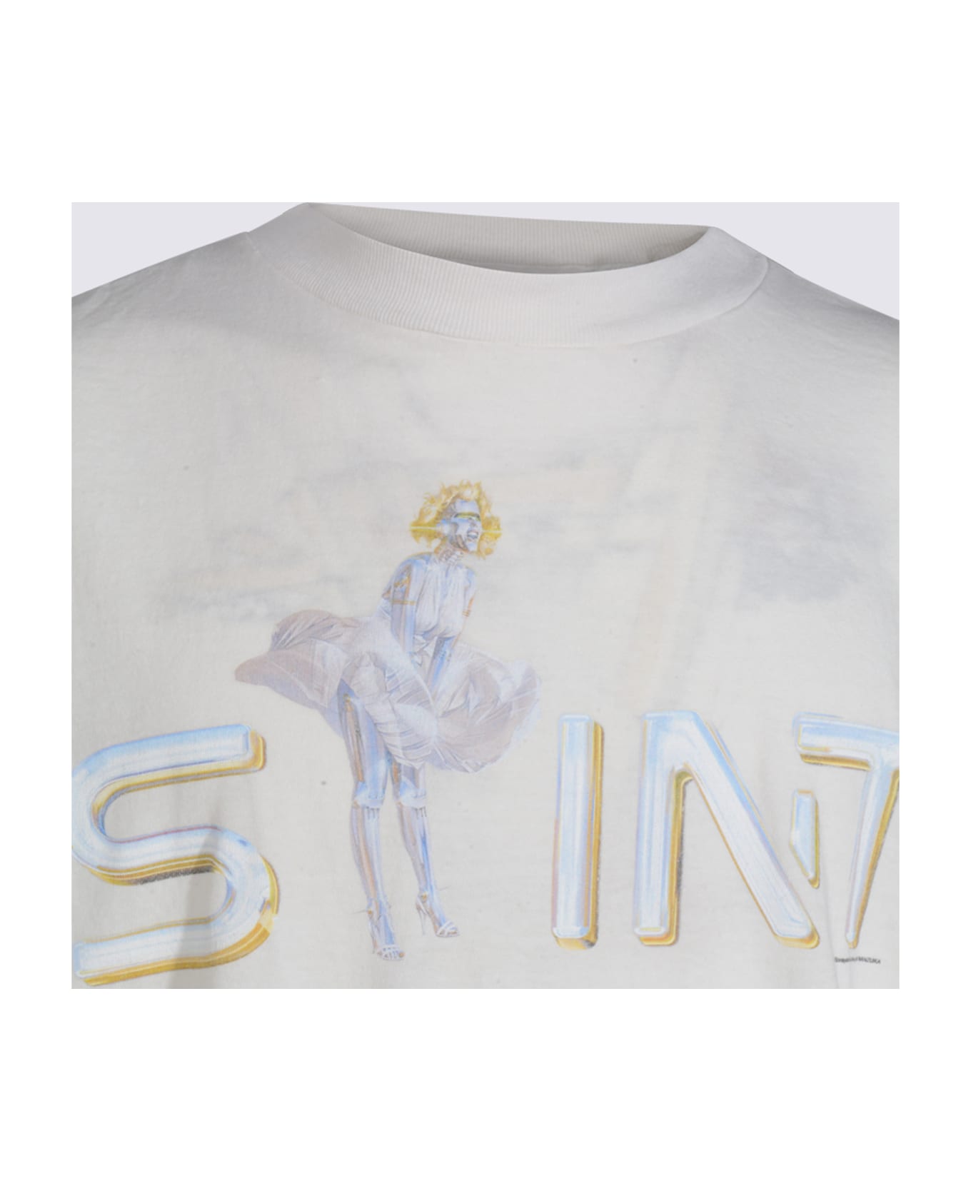 SAINT Mxxxxxx White Cotton T-shirt - White