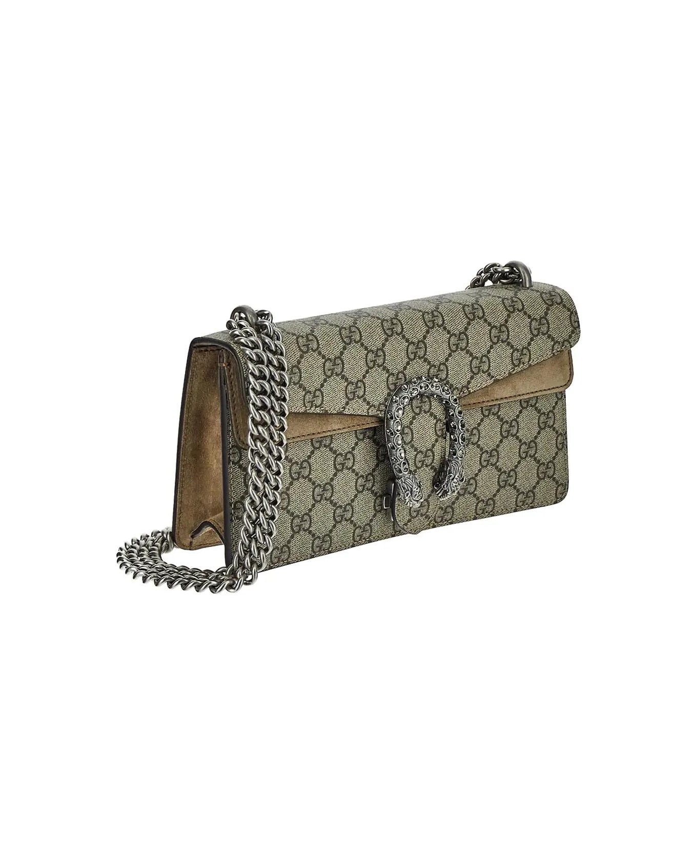 Gucci Dionysus Gg Small Shoulder Bag - Beige