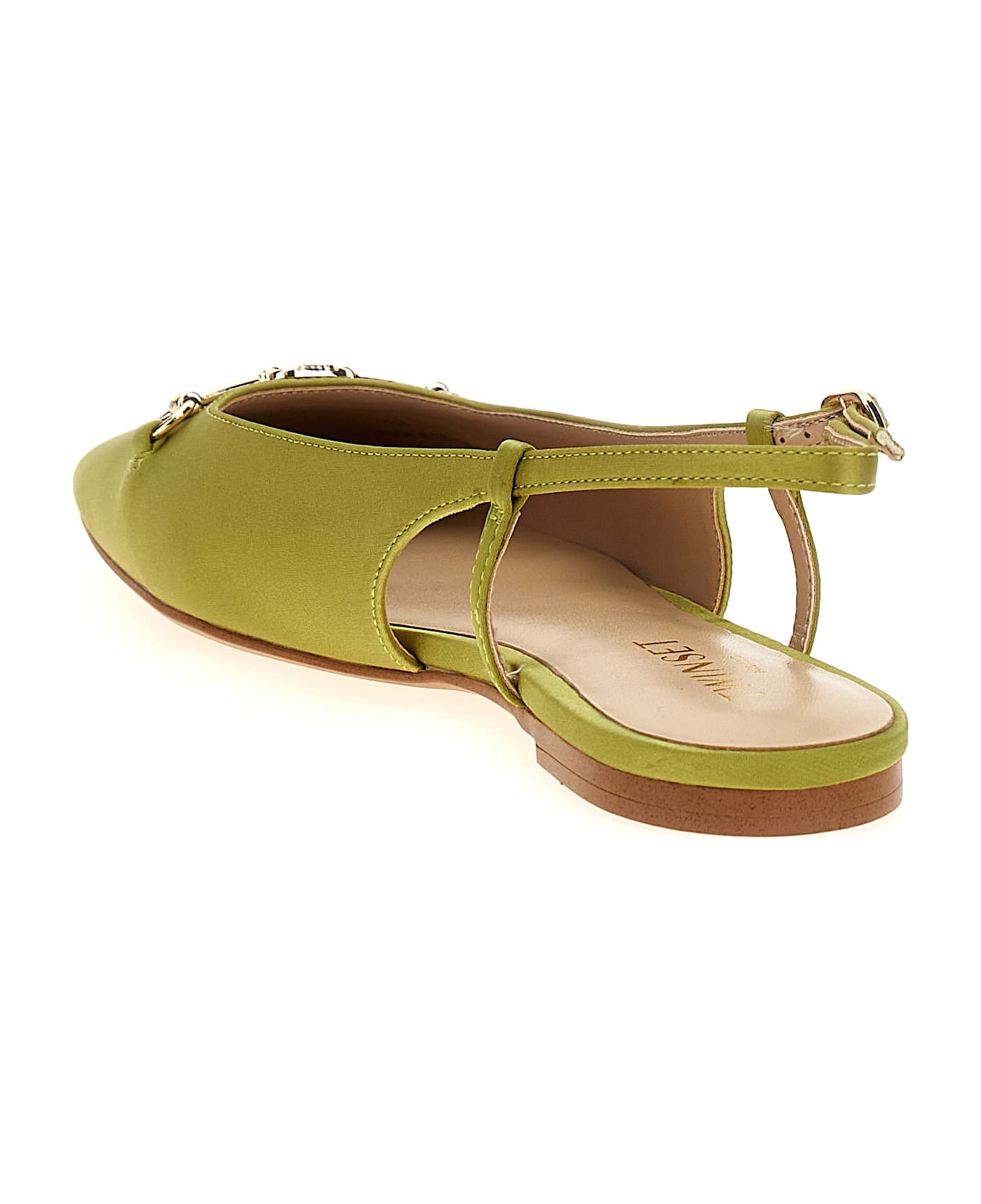 TwinSet Satin Slingback - Green