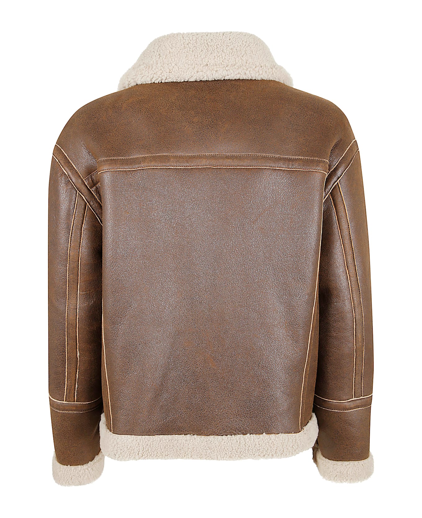 Salvatore Santoro Leather Jacket - Rust Beige
