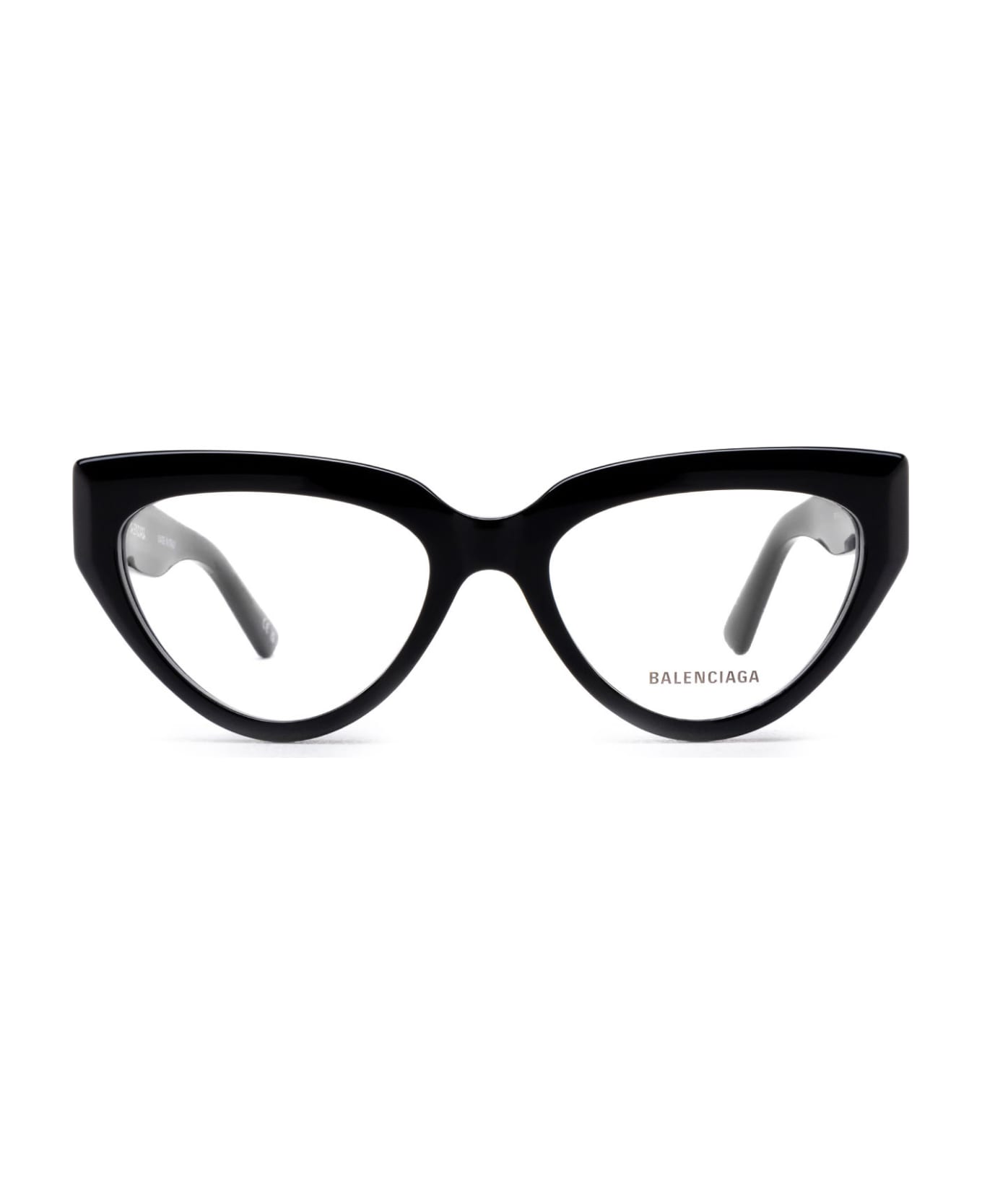 Balenciaga Eyewear Bb0276o Glasses - 001 BLACK BLACK TRANSPARENT アイウェア