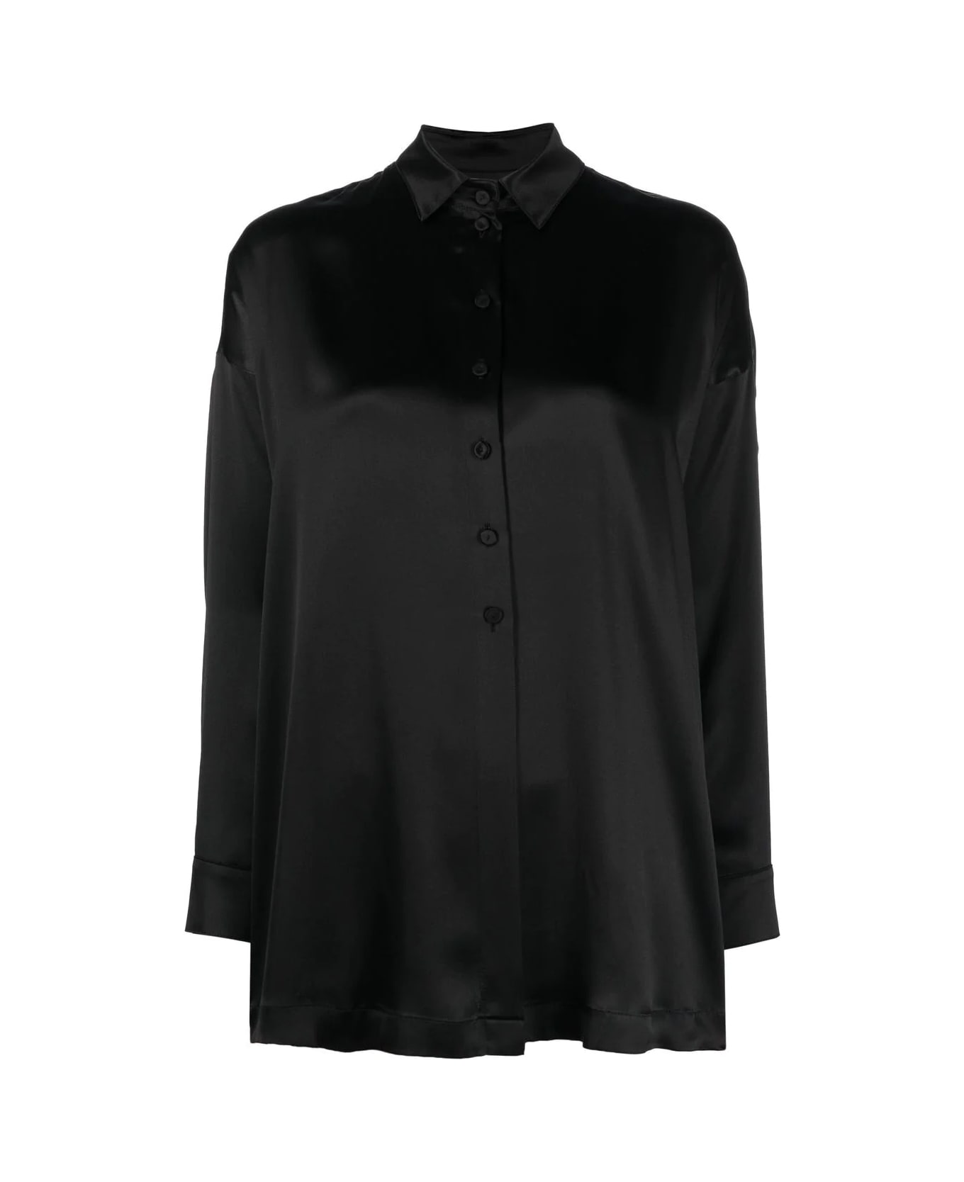 Emporio Armani Silk Shirt Over With Back Buttons | italist, ALWAYS LIKE A  SALE