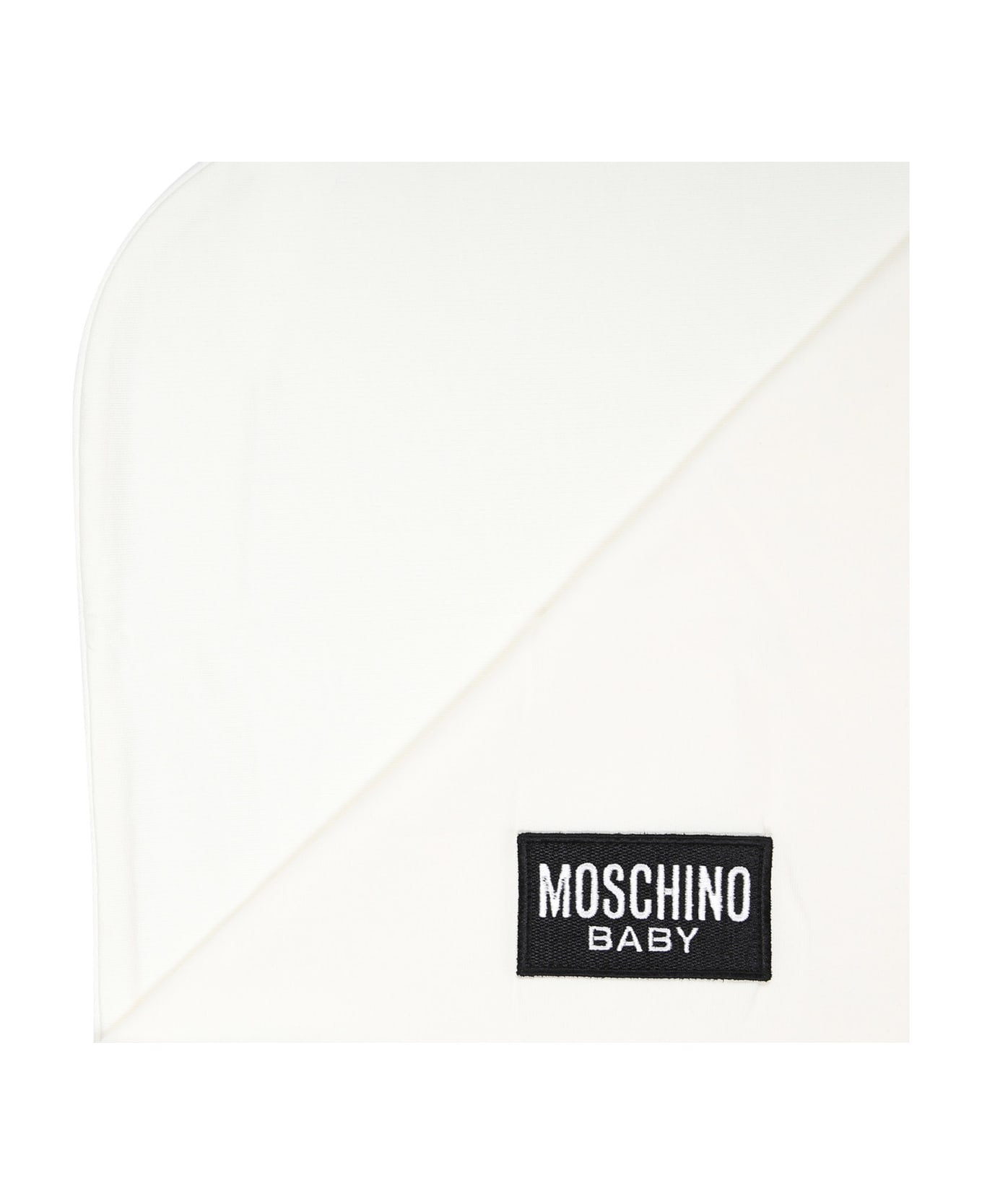 Moschino Ivory Babies Blanket With Teddy Bear And Logo - Ivory アクセサリー＆ギフト