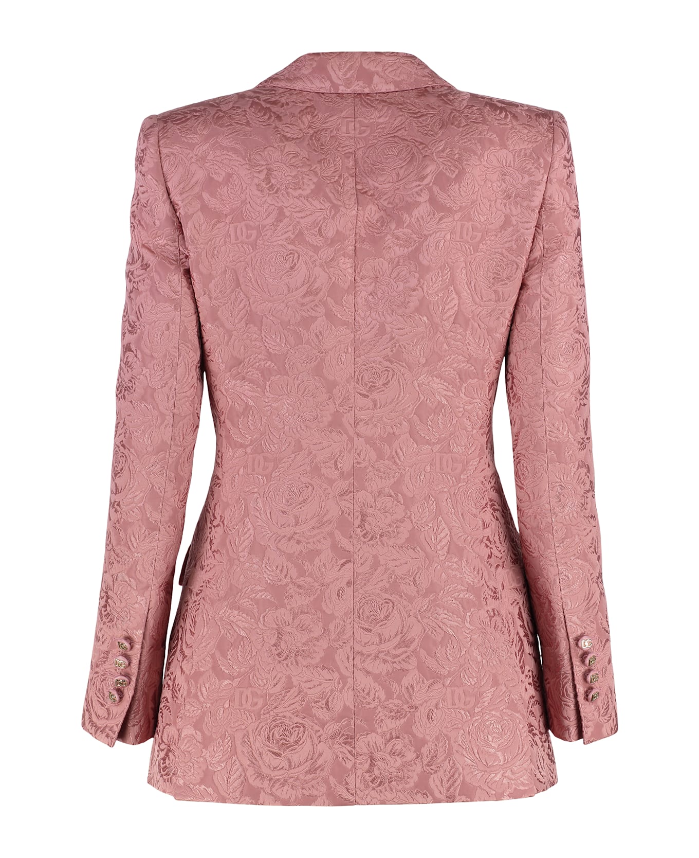 Dolce 
Gabbana Cotton Blend Jacquard Blazer - Pink