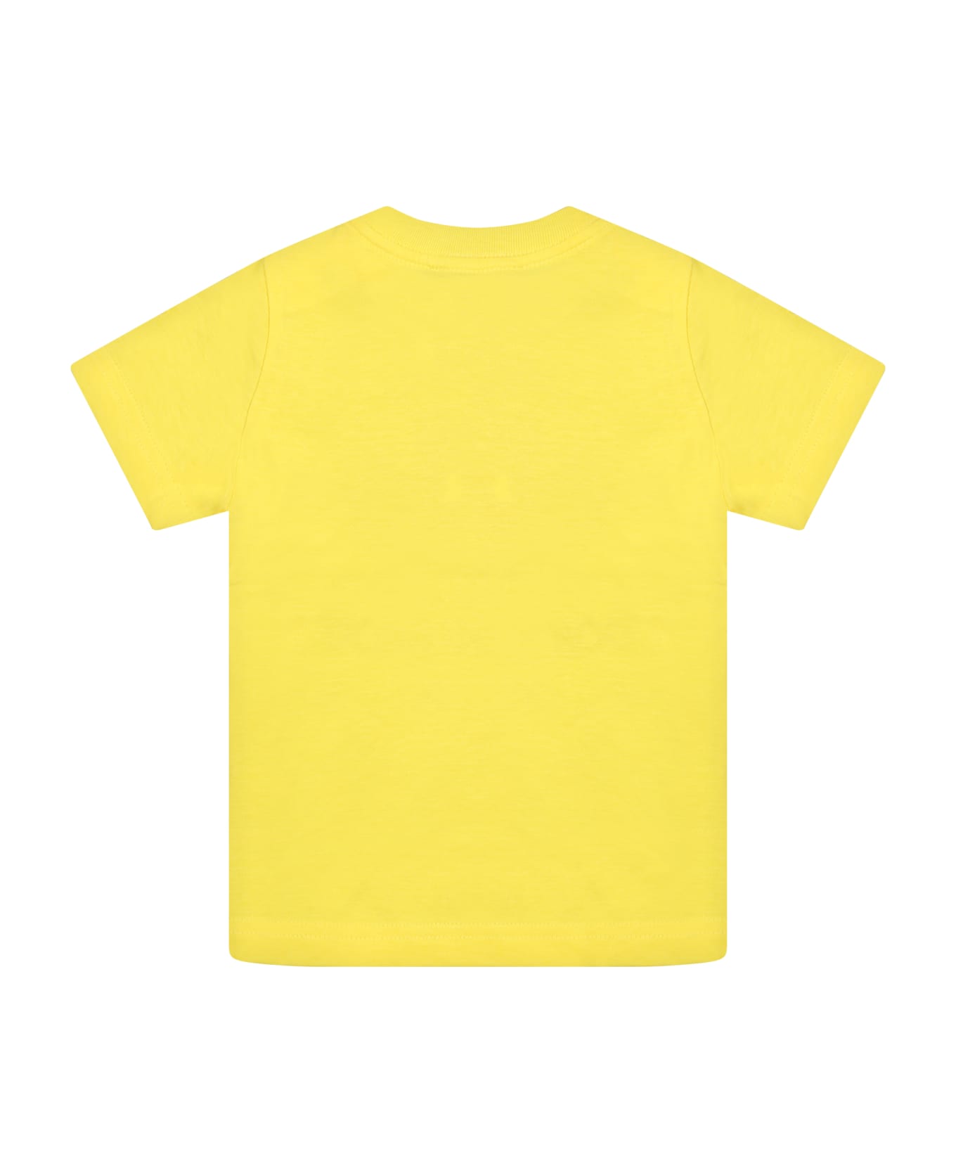 Dsquared2 Yellow T-shirt For Baby Boy With 3UP - Yellow