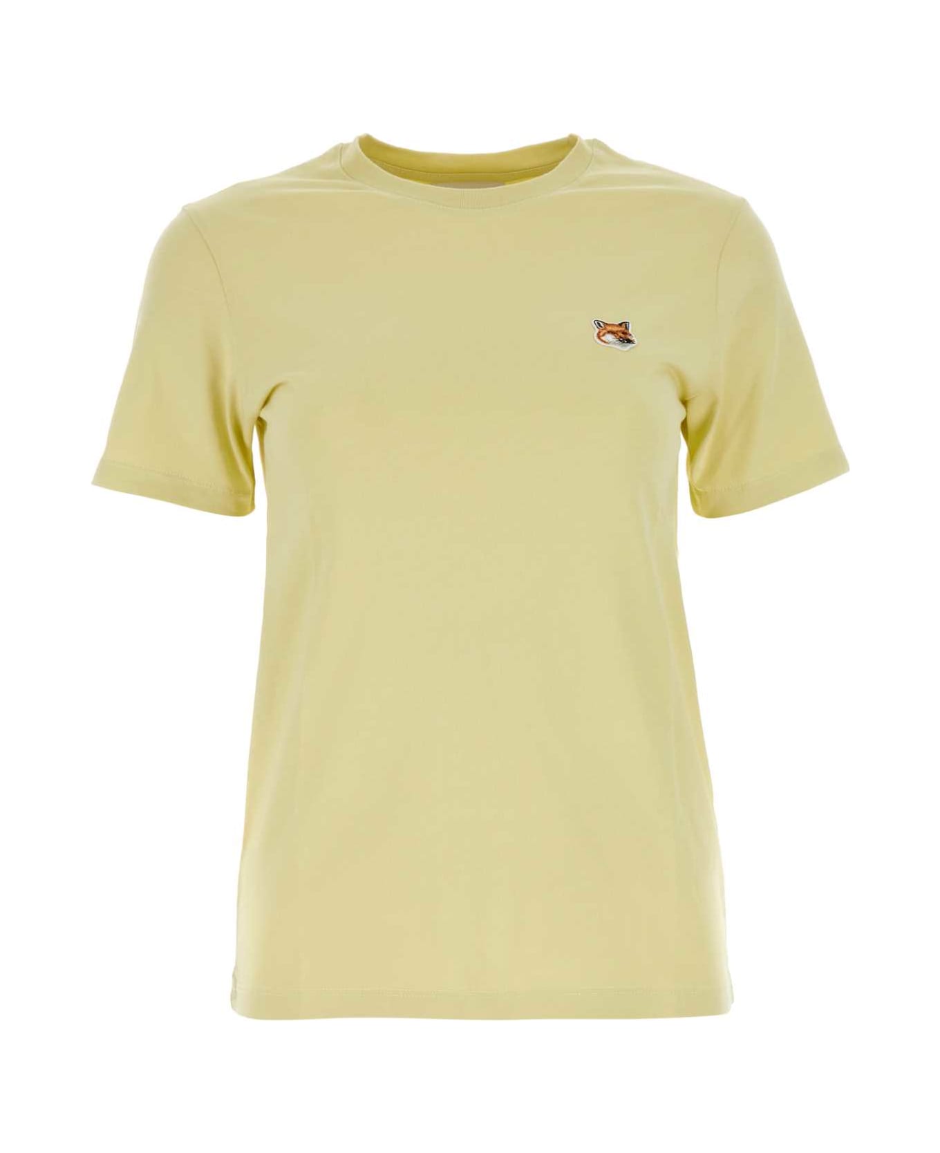 Maison Kitsuné Pastel Yellow Cotton T-shirt - CHALKYELLOW