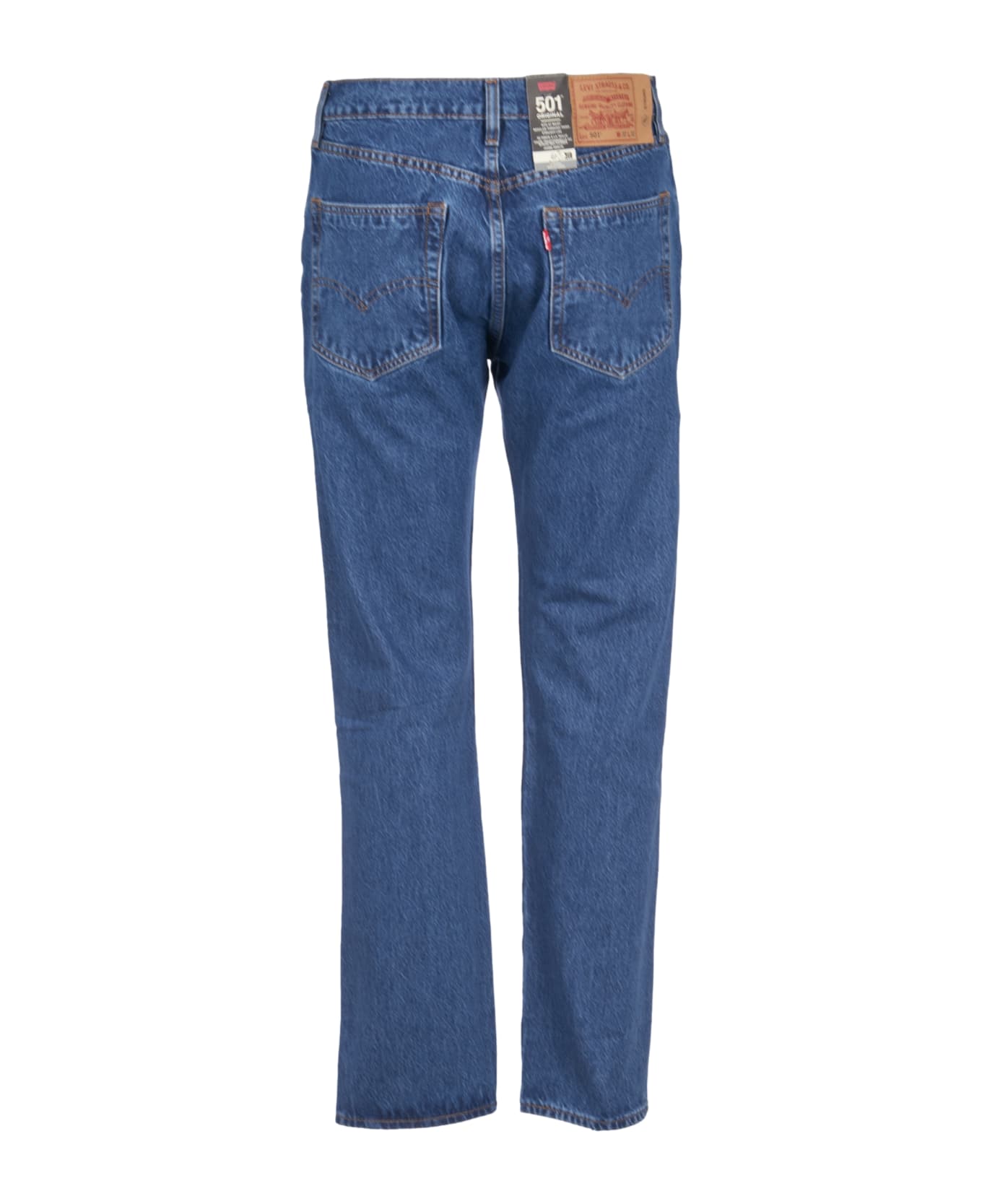 Levi's Buttoned Fitted Jeans - Mid Blue デニム