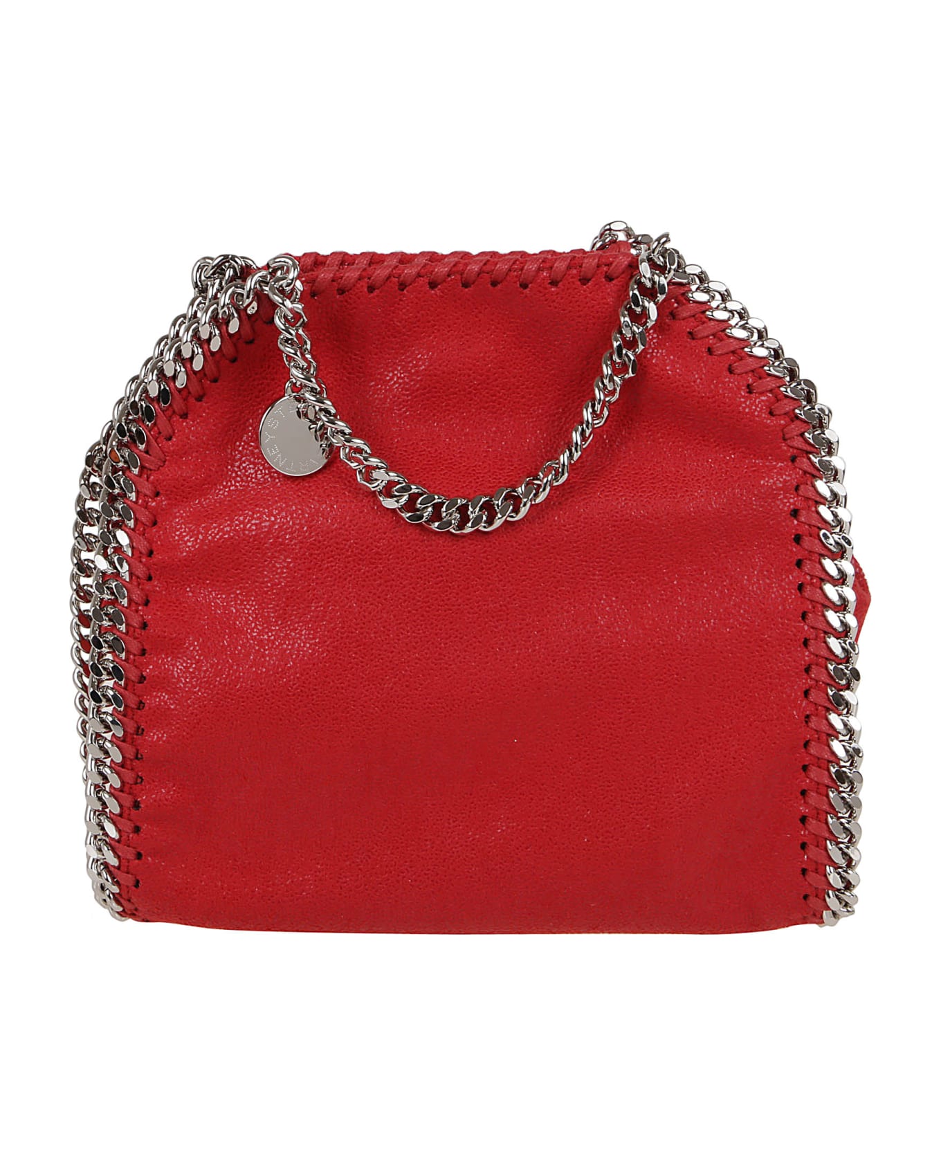 Stella McCartney Tiny Tote Eco Shaggy Deer W/palladium Color Chain - Lipstick