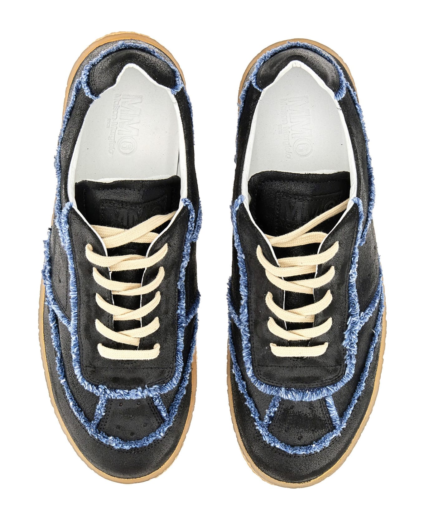 MM6 Maison Margiela Leather Sneaker - NERO