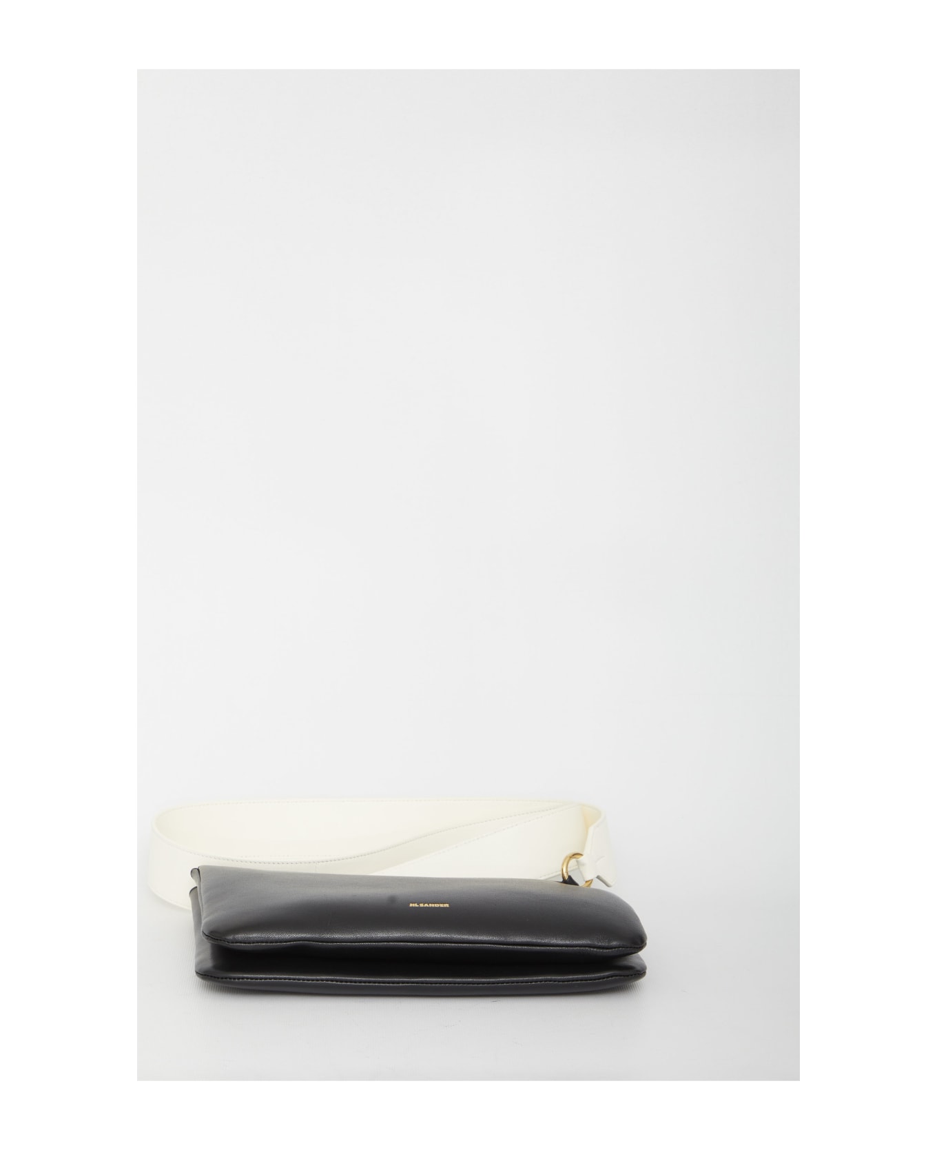 Jil Sander Leather Crossbody Bag - BLACK