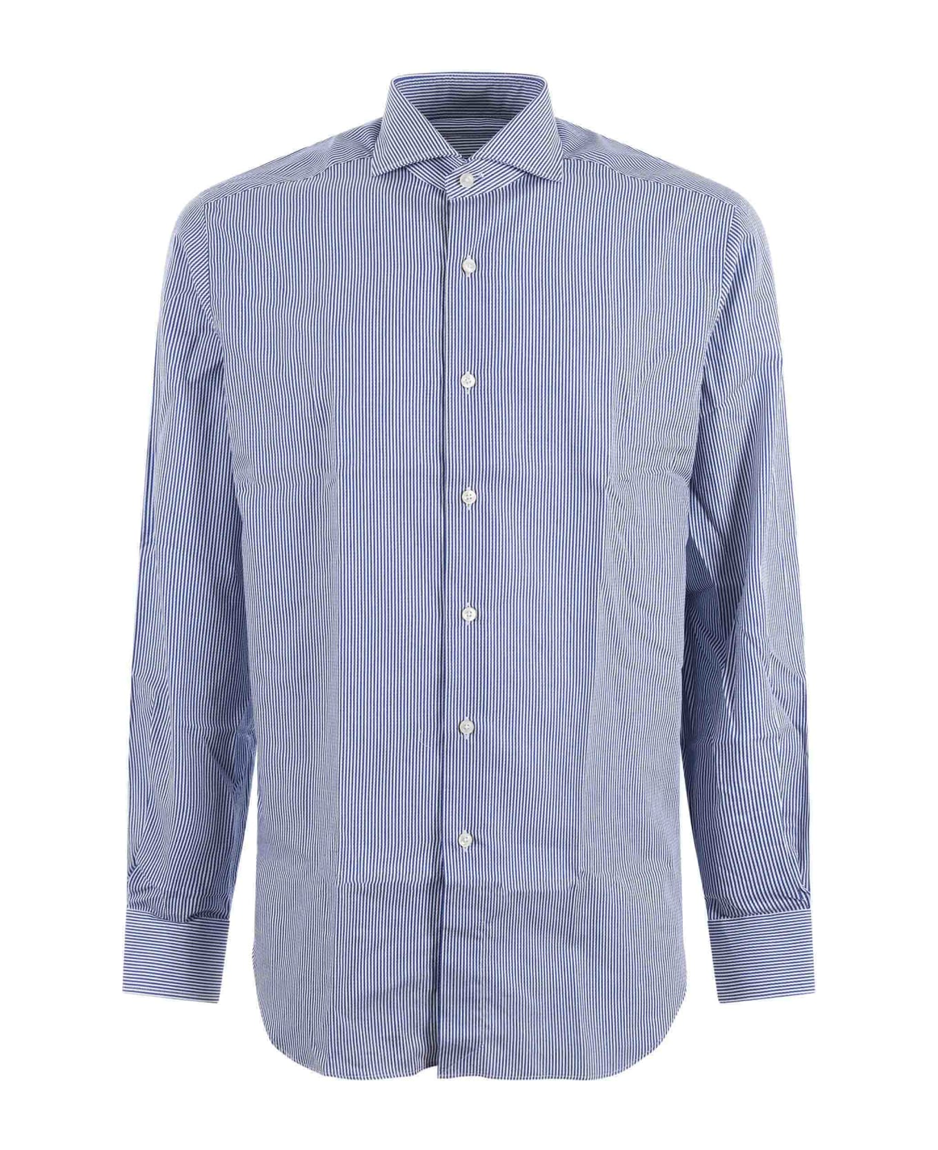Xacus Shirt - Bianco/blu シャツ