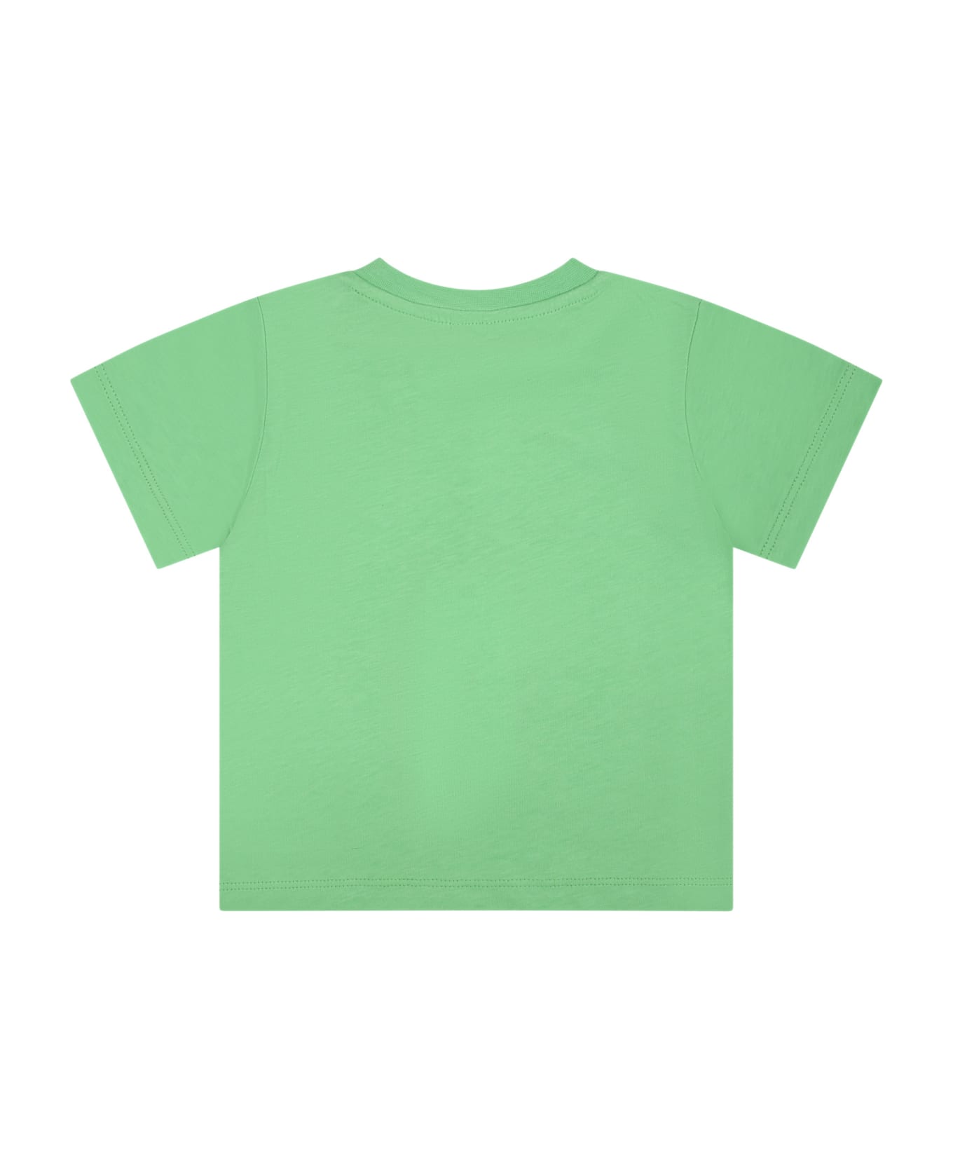Stella McCartney Kids Green T-shirt For Baby Boy With Sun - Green