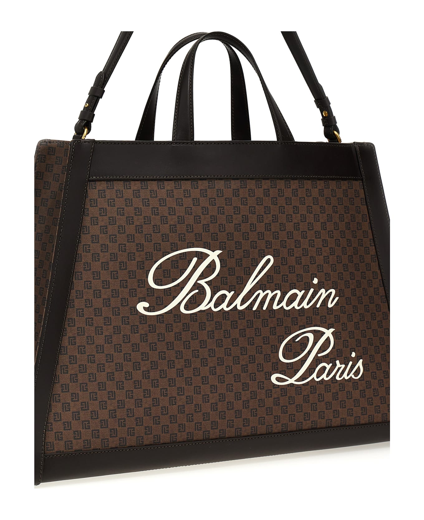 Balmain 'olivier's Cabas' Shopping Bag - Brown