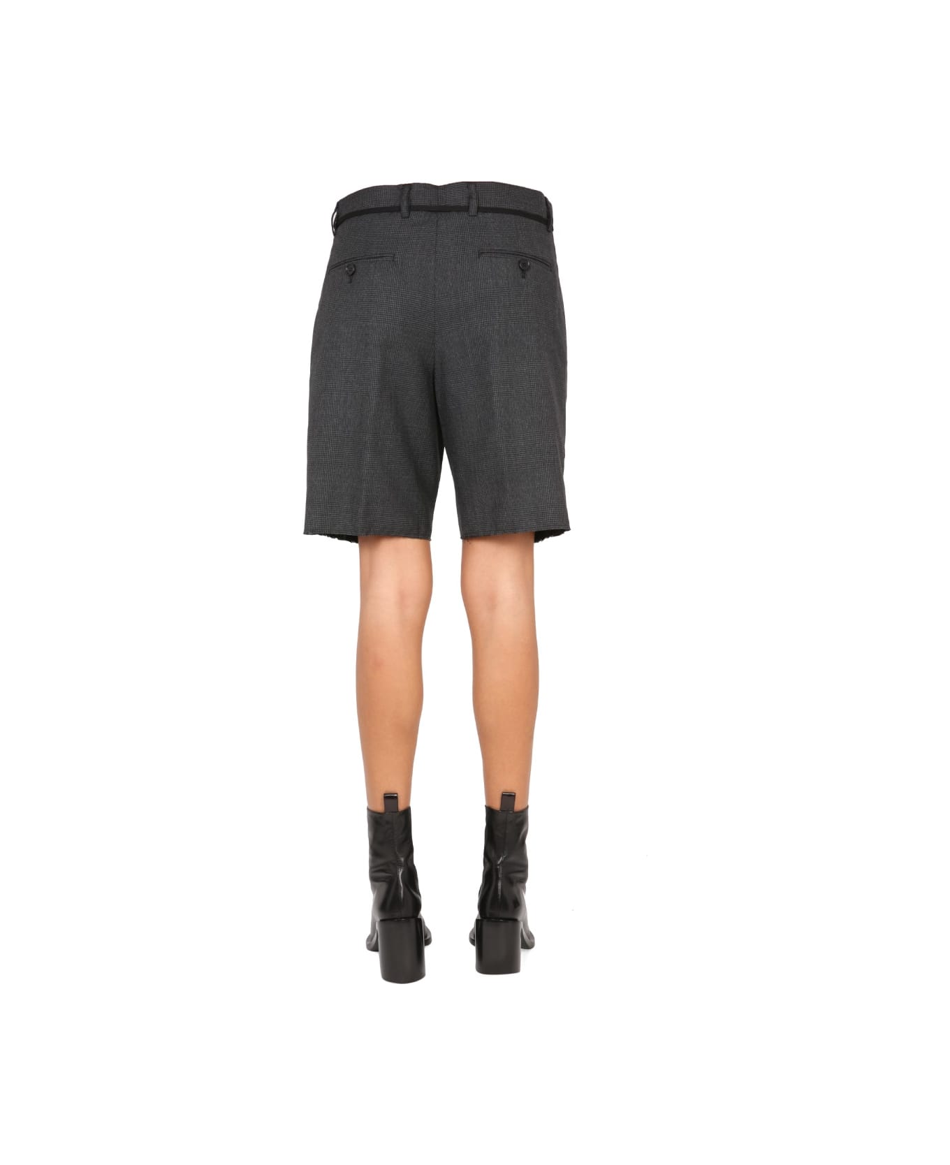 Aspesi Stretch Flannel Bermuda Shorts - GREY