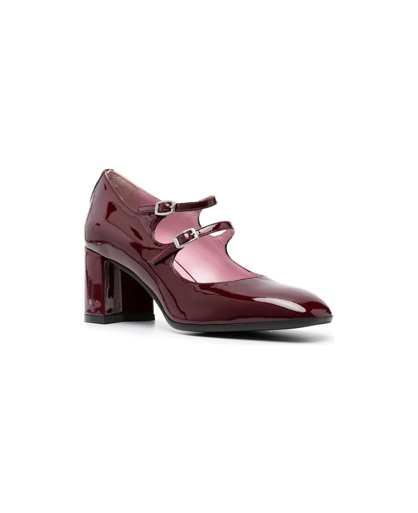 Carel Alice Patent Leather Pumps - Bordeaux