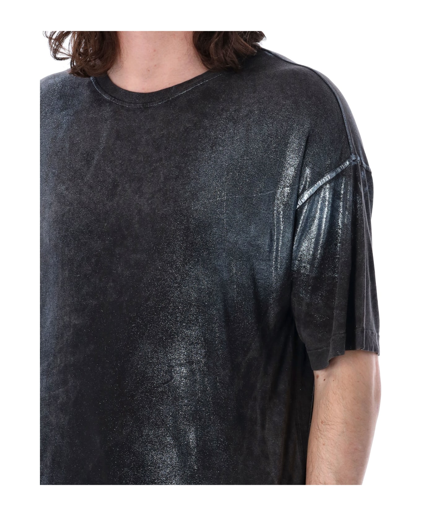 Diesel T-buxt Faded Metallic T-shirt - BLACK WASH