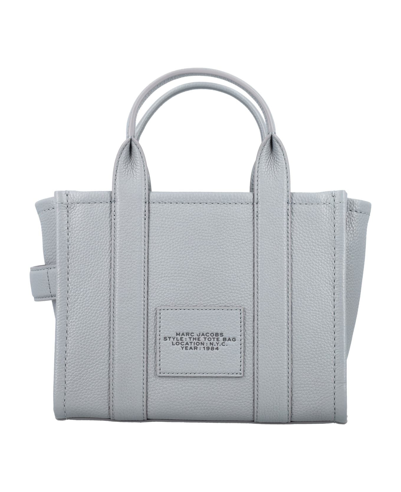 Marc Jacobs The Mini Tote Leather Bag - WOLF GREY