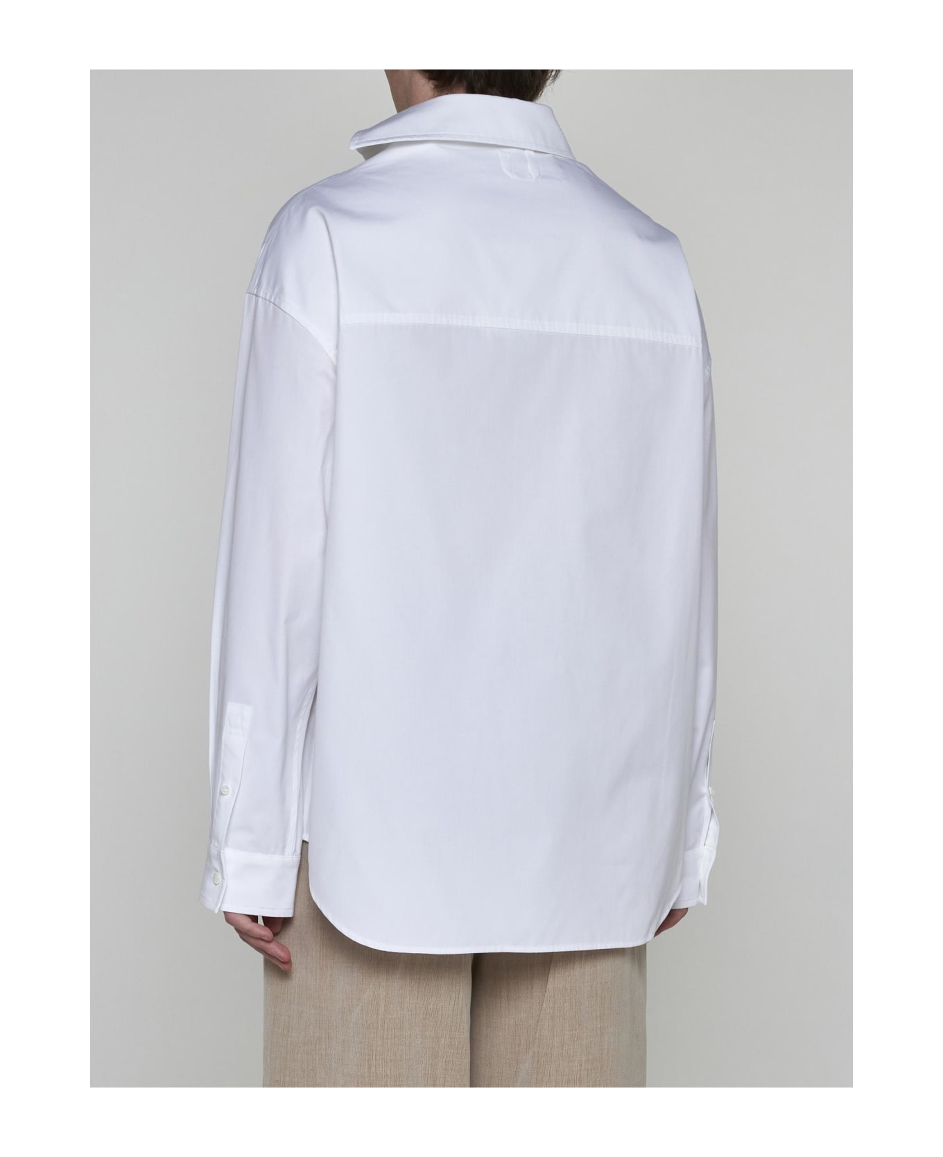 Jacquemus Cuadro Cotton Shirt - WHITE
