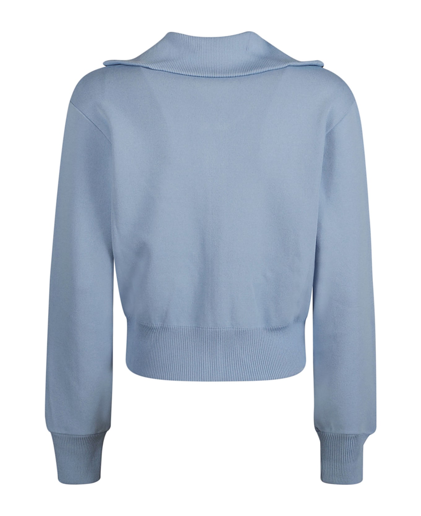 Autry Viscose Blend Zip Sweatshirt - Azure ジャケット