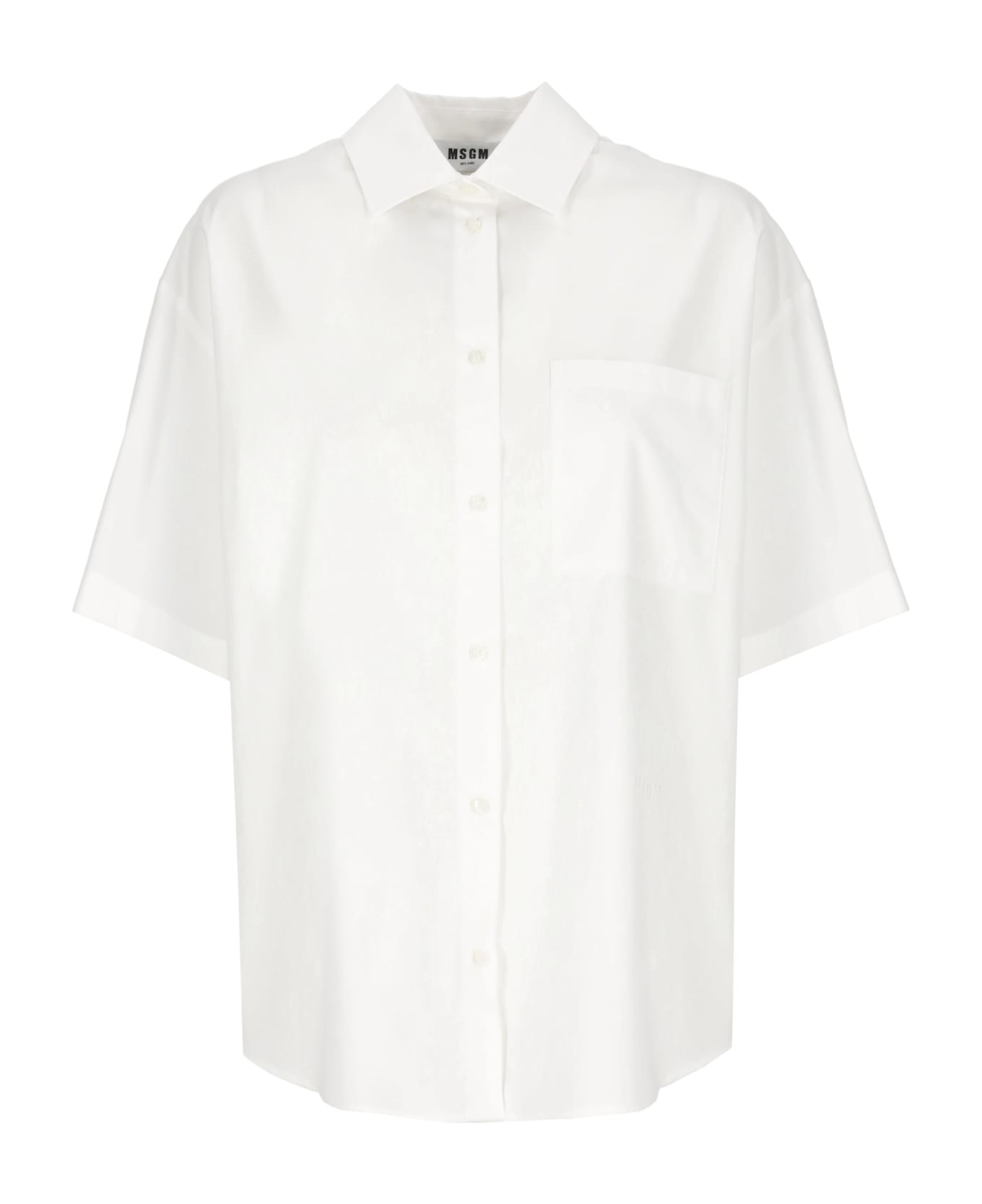 MSGM Cotton Shirt - White