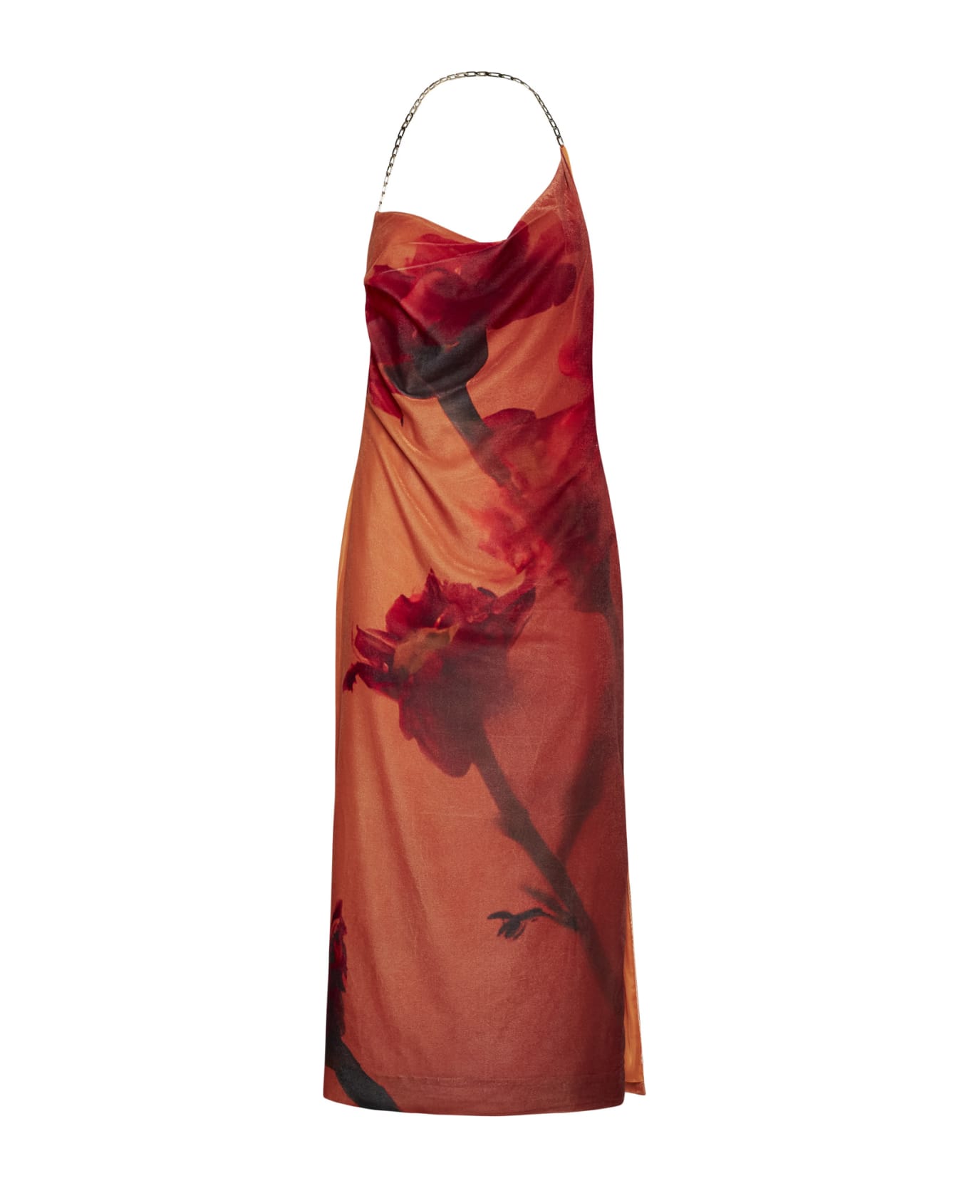 Stine Goya Dress - Flowers growing under orange w