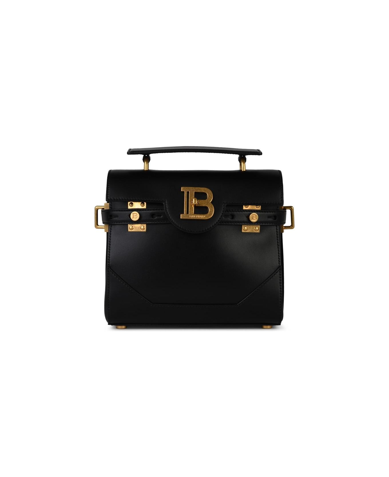 Balmain 
b-buzz 23
 Black Leather Bag - Pa Noir