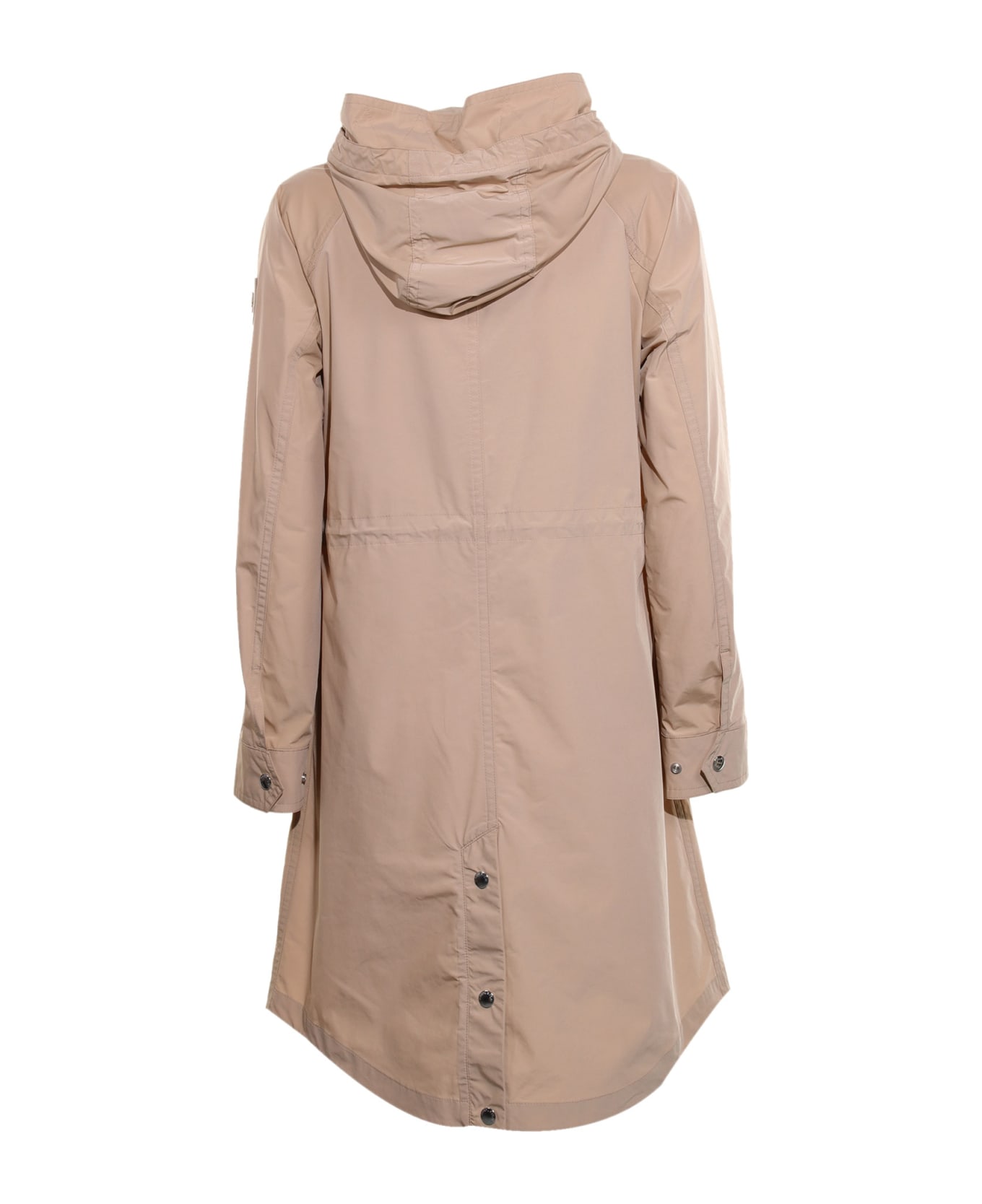 Woolrich Long Summer Parka With Hood - FEATHER BEIGE