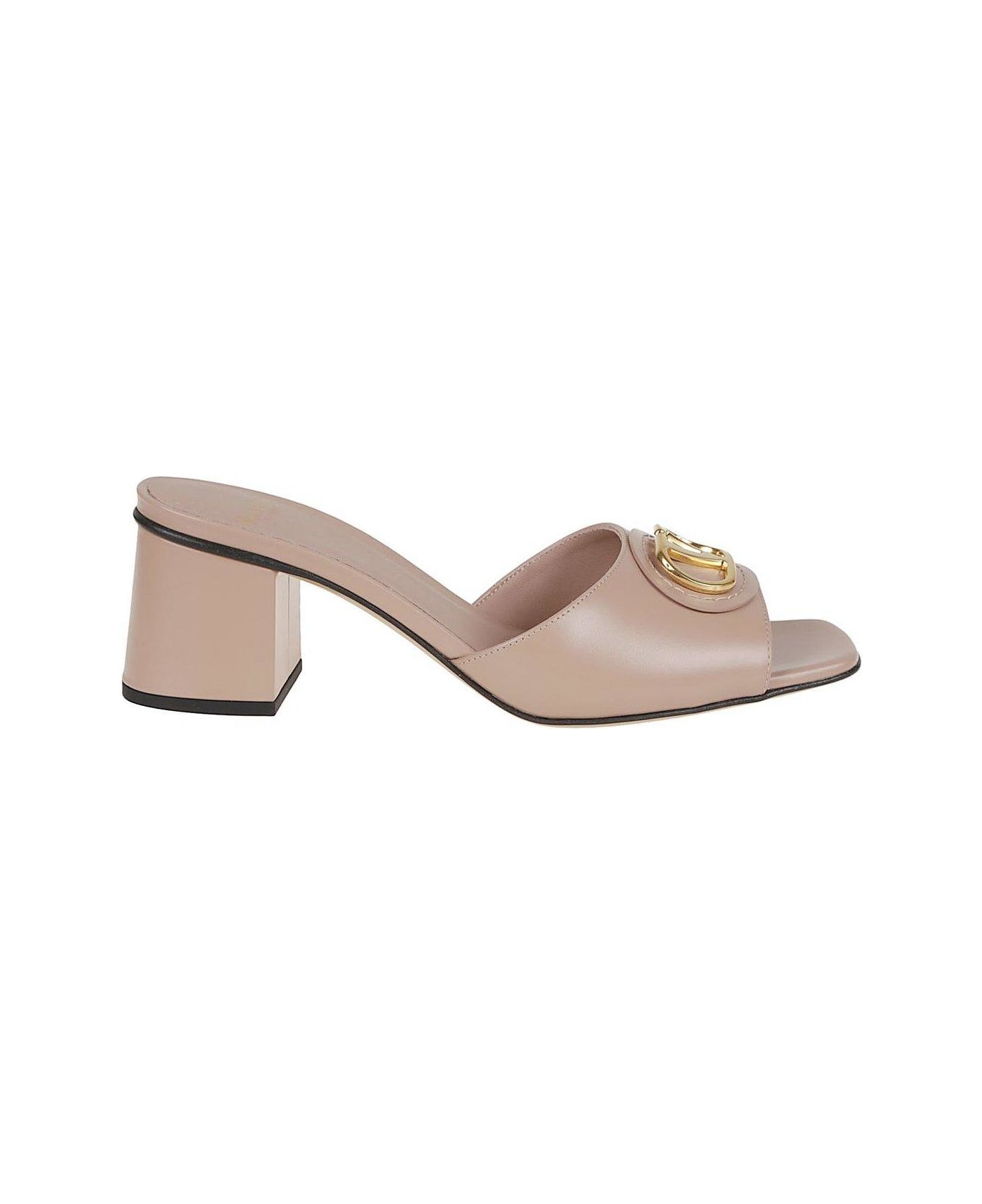 Valentino Garavani Garavani Vlogo Signature Slip-on Sandals - Pink