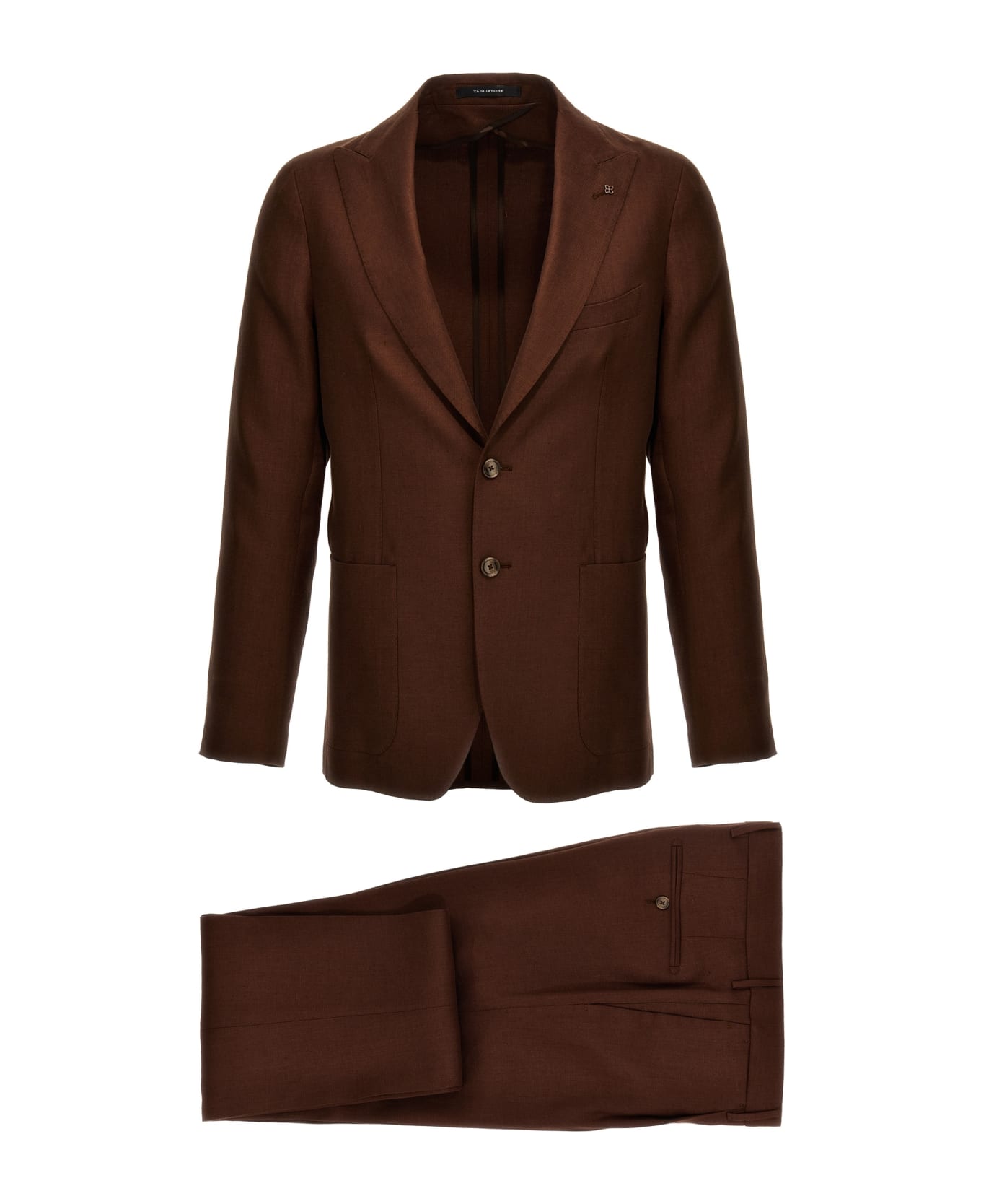 Tagliatore Linen Dress - Brown スーツ