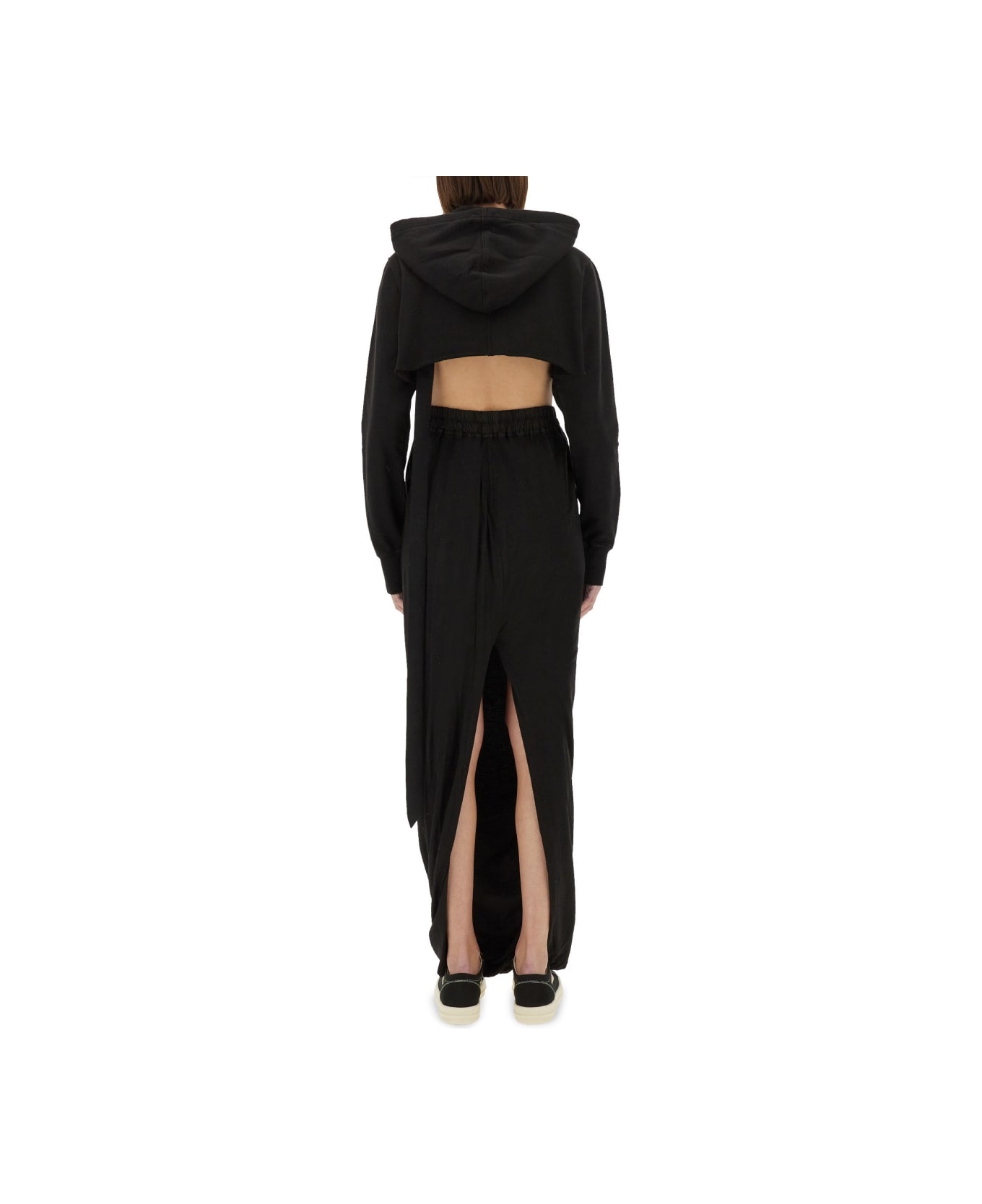 DRKSHDW Cropped Sweatshirt - BLACK