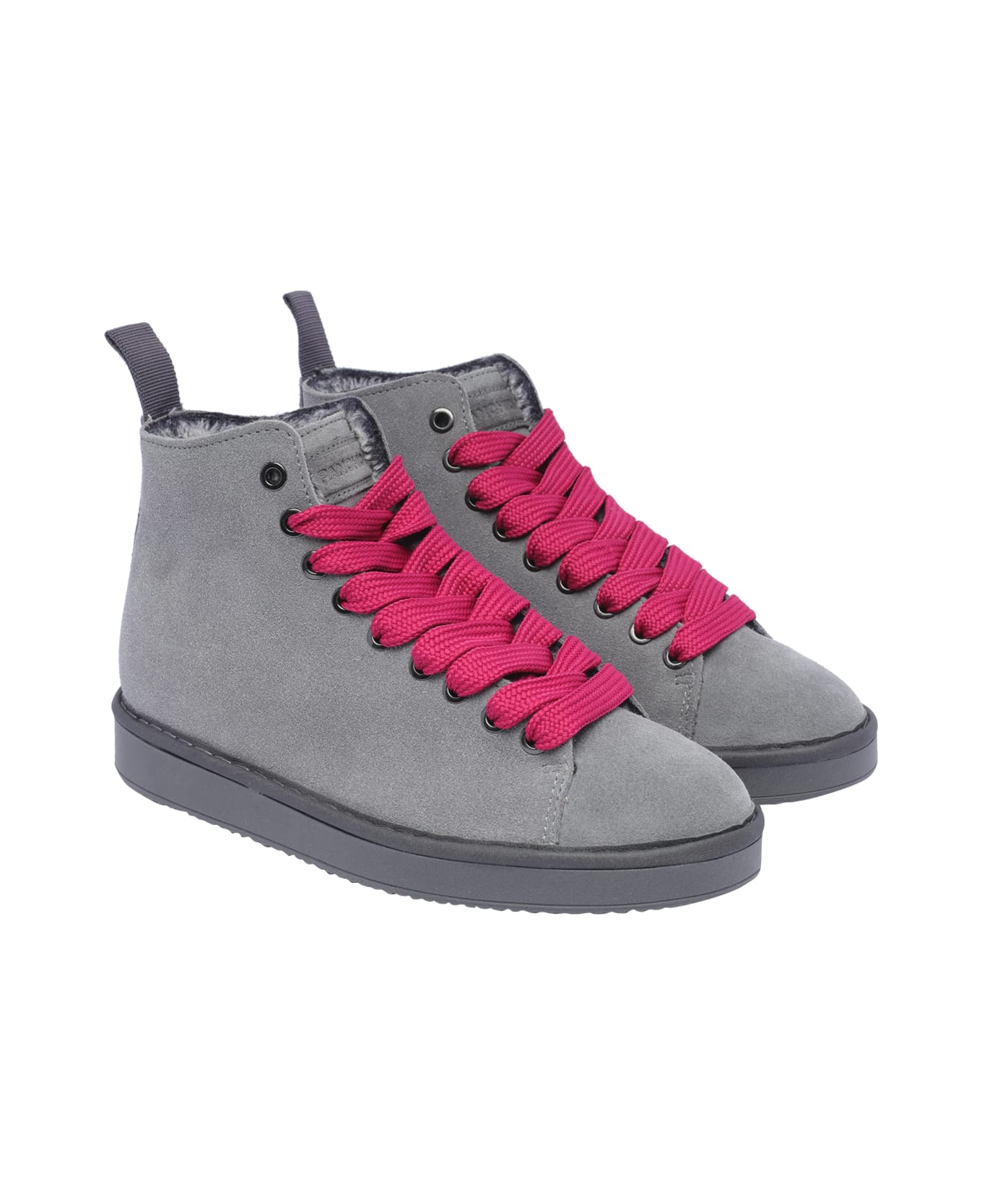 Panchic Laced Up Shoes - Grey Fuchsia