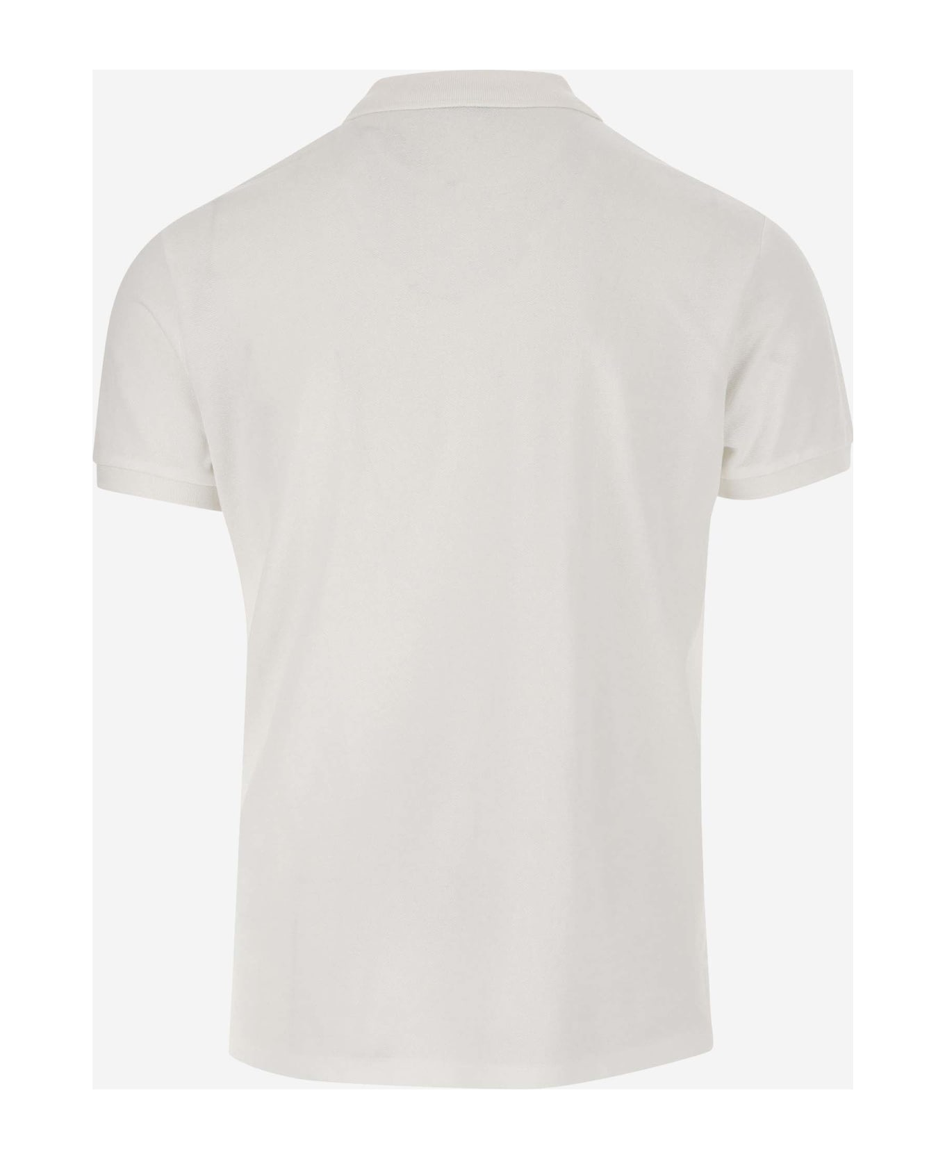 Ralph Lauren Cotton Polo Shirt With Logo - White