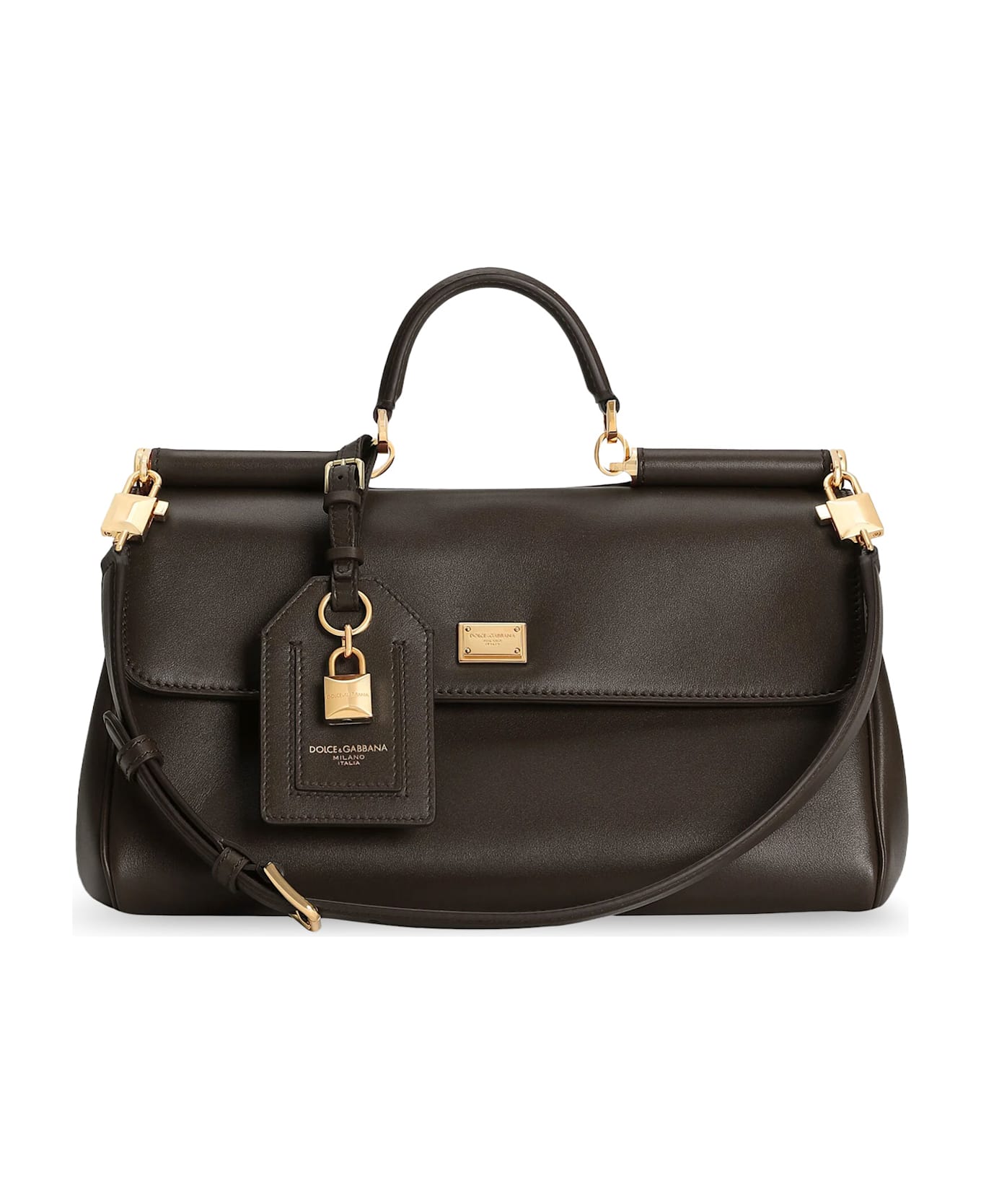 Dolce 
Gabbana My Sicily Leather Shoulder Bag - MORO 3