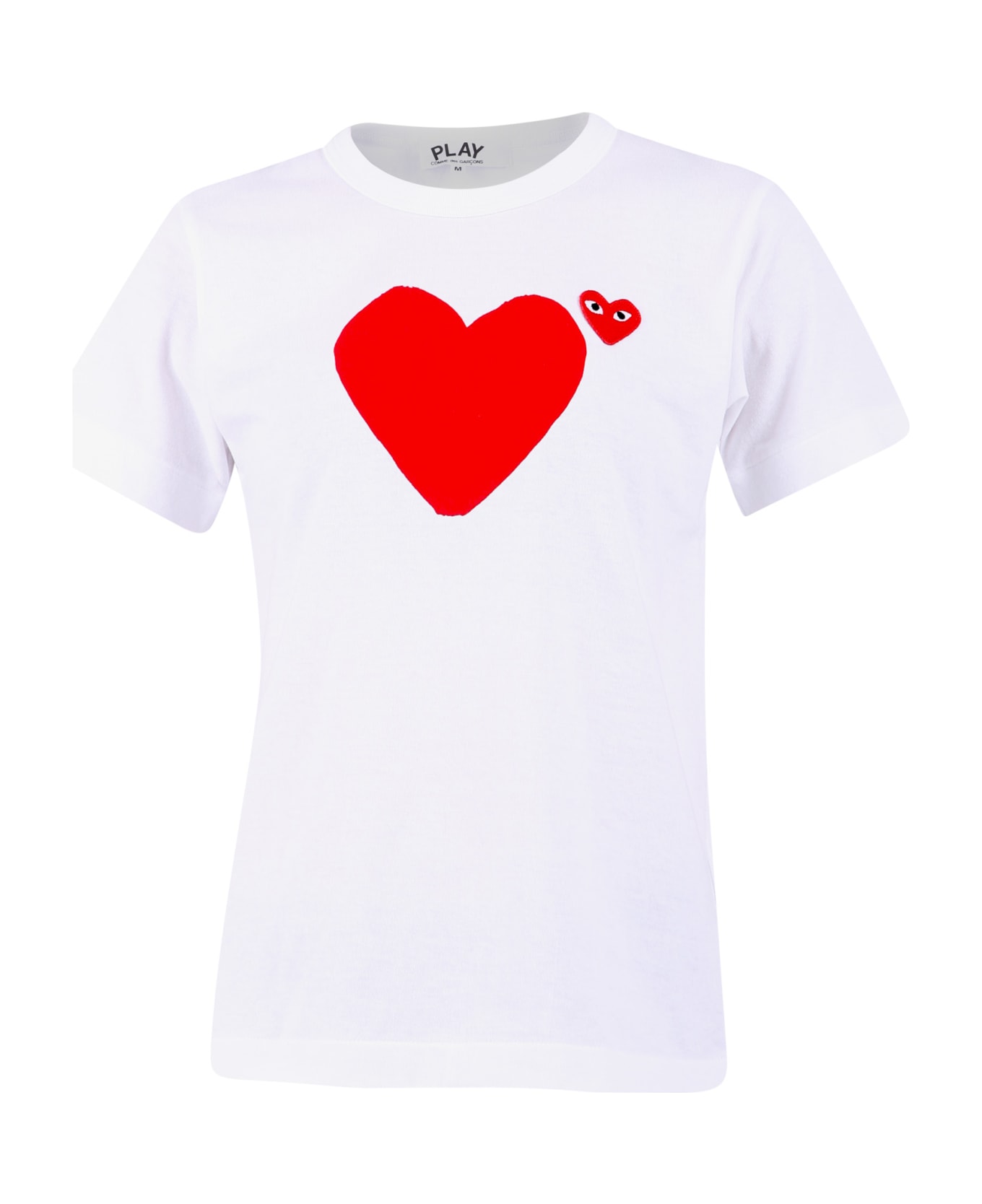 Comme des Garçons Play Embroidered T-shirt - White