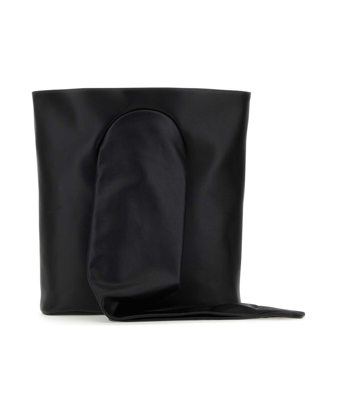 Balenciaga Black Leather Large Glove Shoulder Bag - Black トートバッグ