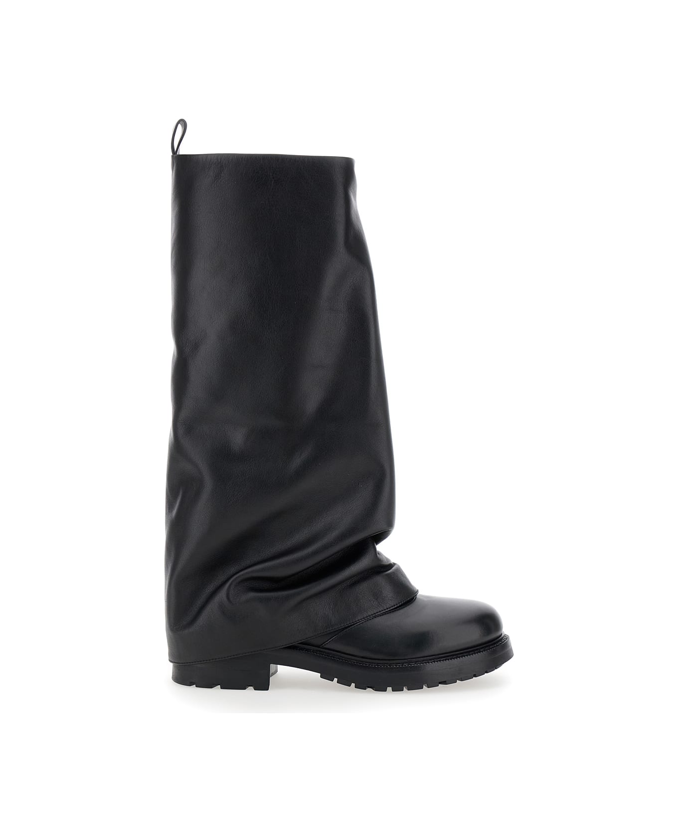 Strategia 'ranger' Black Leather Boots Woman - Black