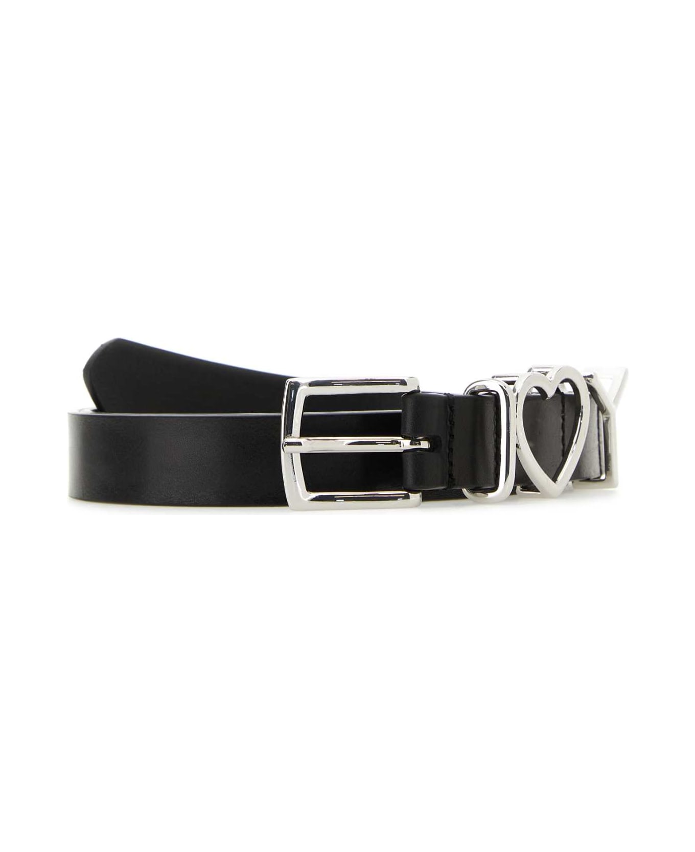 Y/Project Black Leather Belt - BLACK