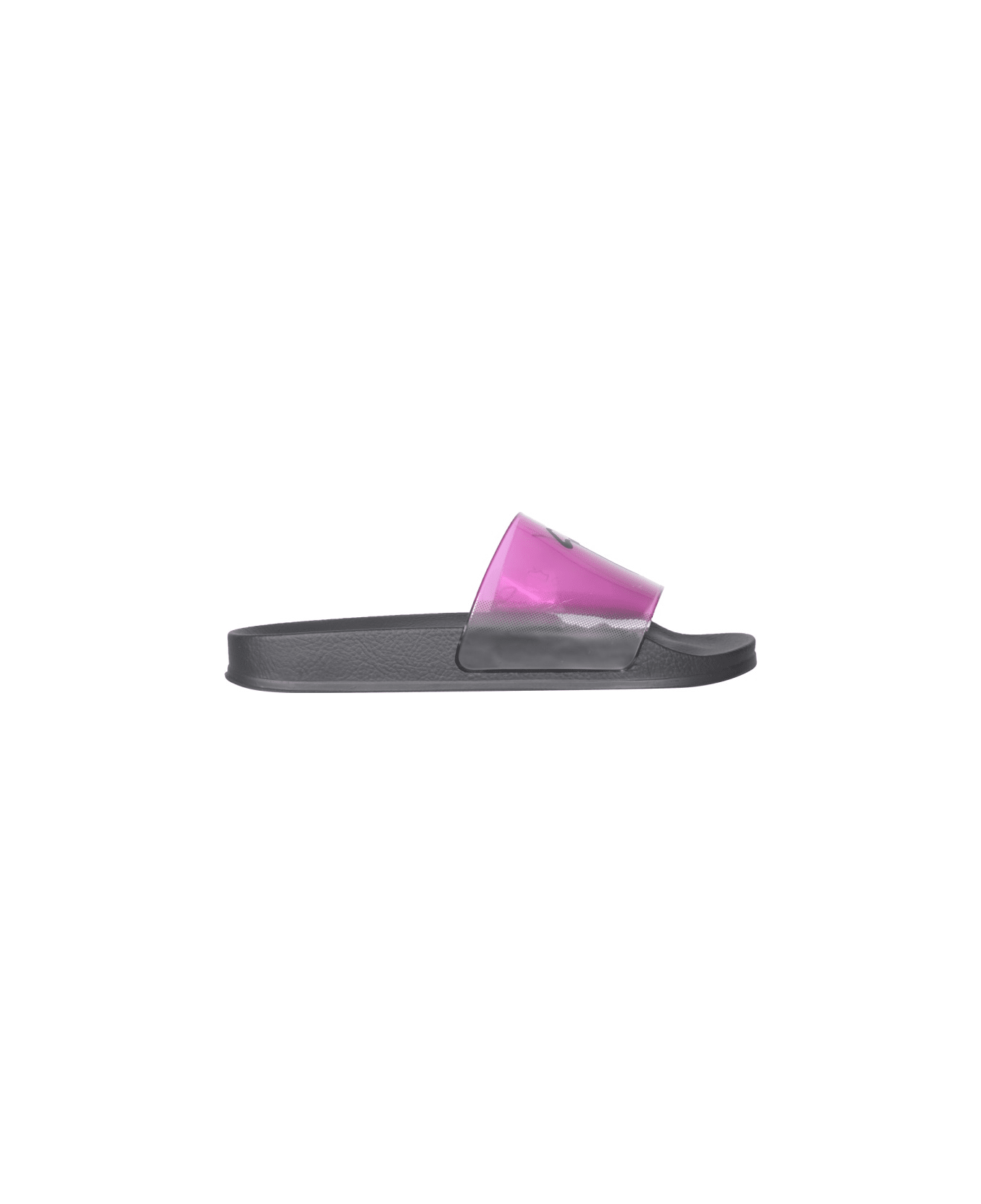 Giuseppe Zanotti Slide Sandals With Logo - FUCHSIA サンダル