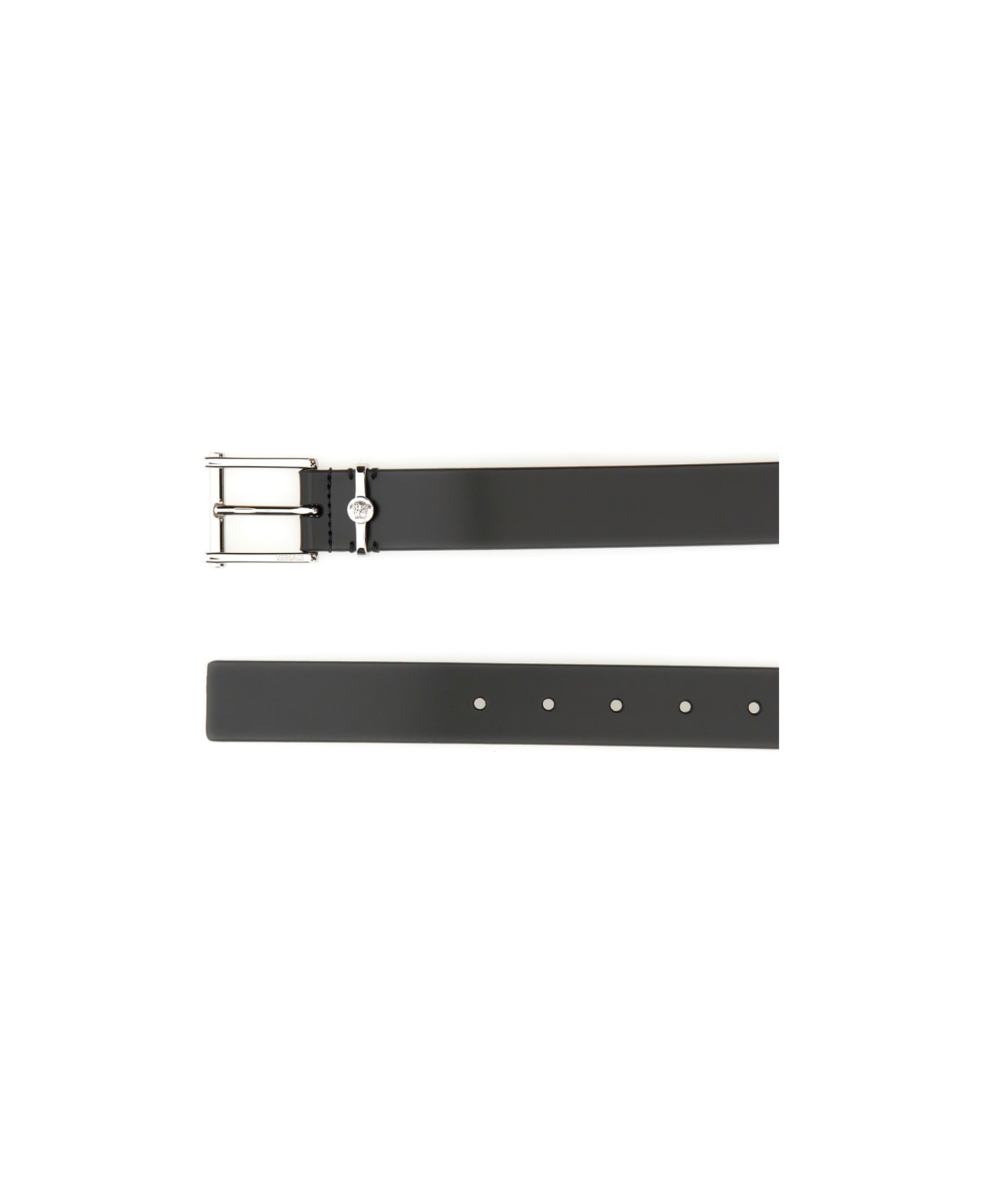 Versace Leather Belt - BLACK