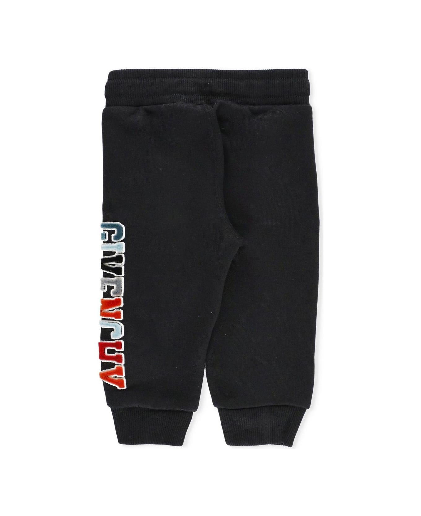Givenchy Logo Flocked Drawstring Track Pants - BLACK ボトムス