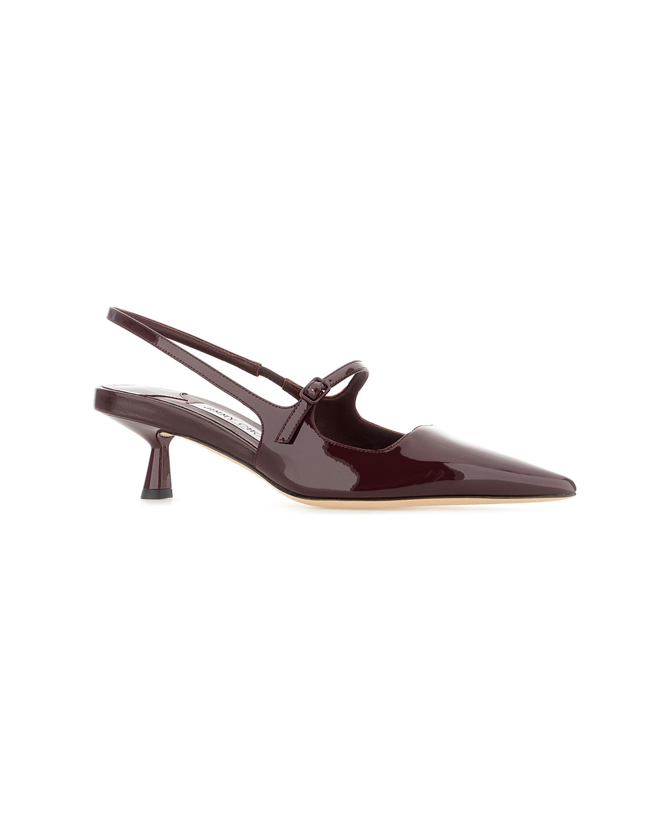 Jimmy Choo Plum Leather Didi Pumps - GARNET